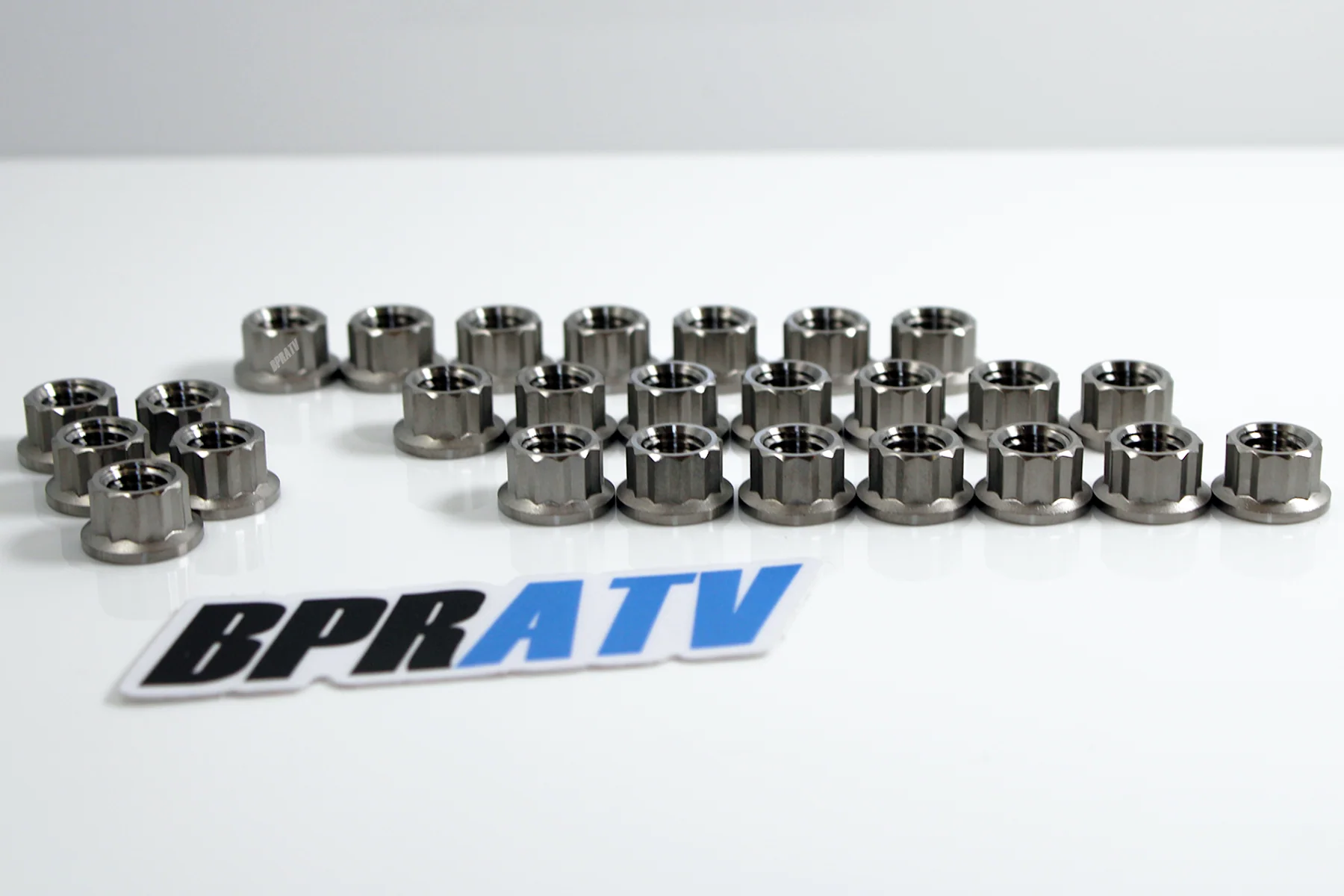 Banshee TITANIUM Cylinder Head Nuts Kit Crankcase Top & Bottom Cases 26 Ti Nuts - Image 9