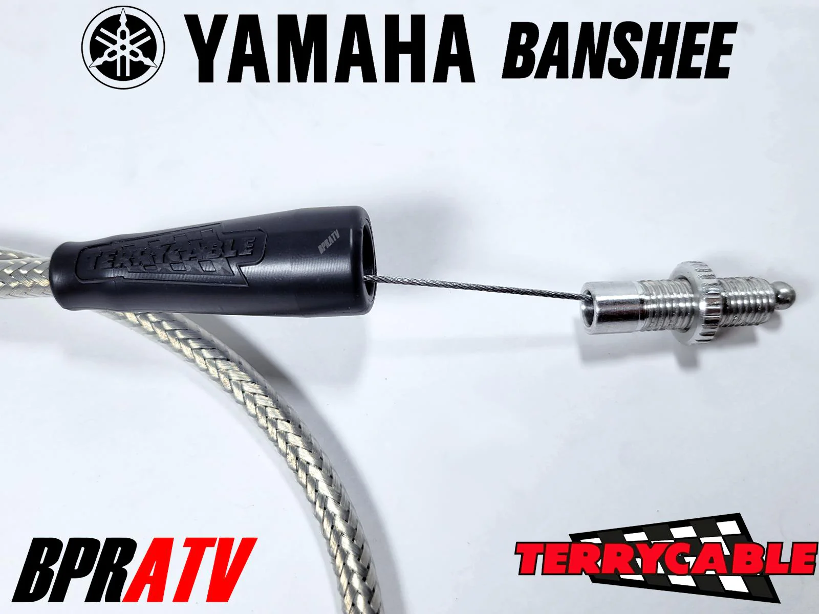 Banshee TWIST Throttle Cable Terrycable Steel Braided Keihin Mikuni Lectron PWK - Image 4