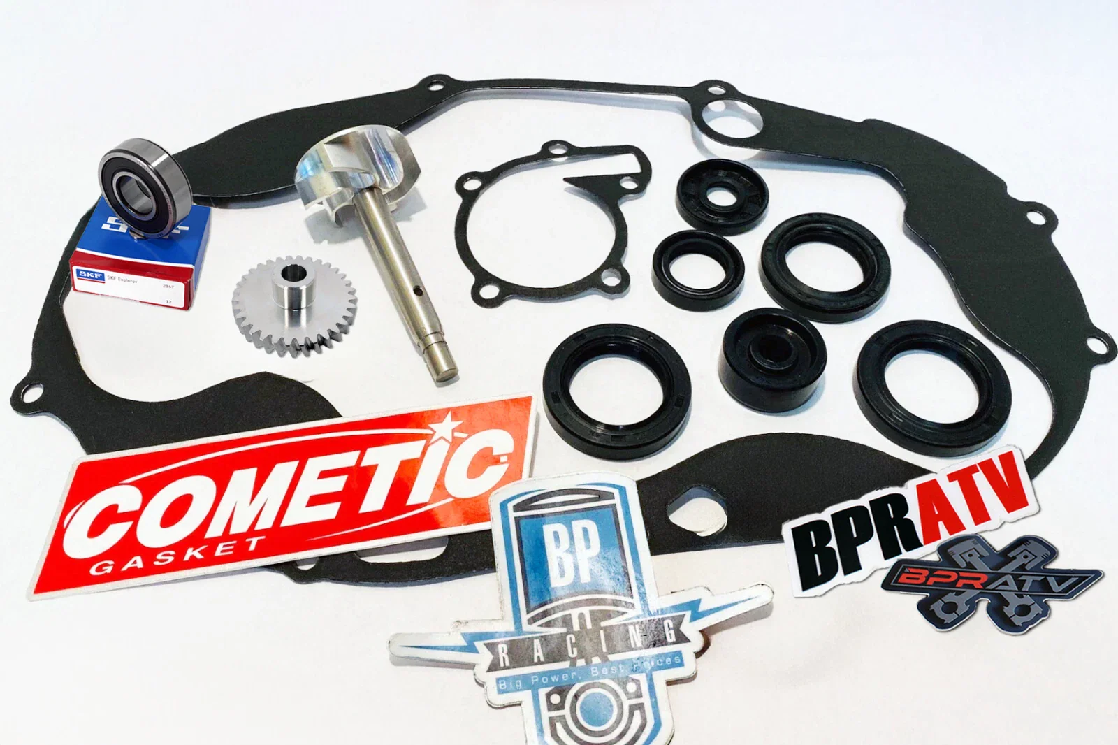 Banshee Water Pump Rebuild Kit Billet Impeller + Gear Cometic BPRATV OEM Upgrade