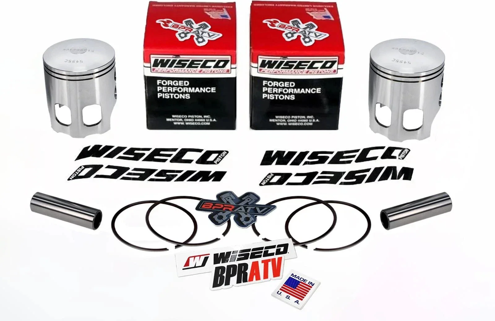Banshee Wiseco Pistons Piston Set Pair 64mm 64 mil Stock Bore Pro Lite Standard - Image 13