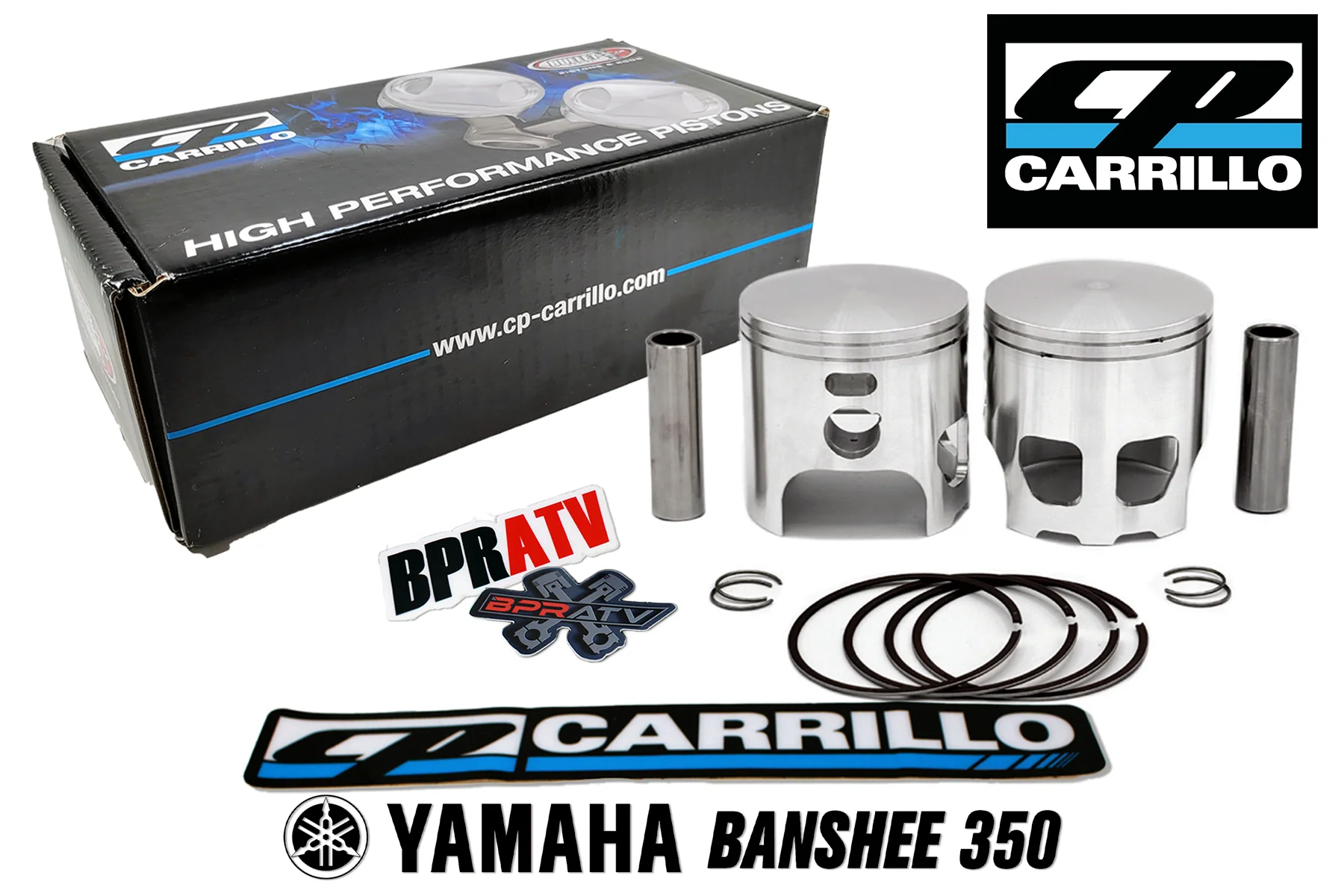 Banshee Yamaha CP-Carrillo 64mm Stock Bore Forged Pistons Kit Race Proven Parts! - Image 12