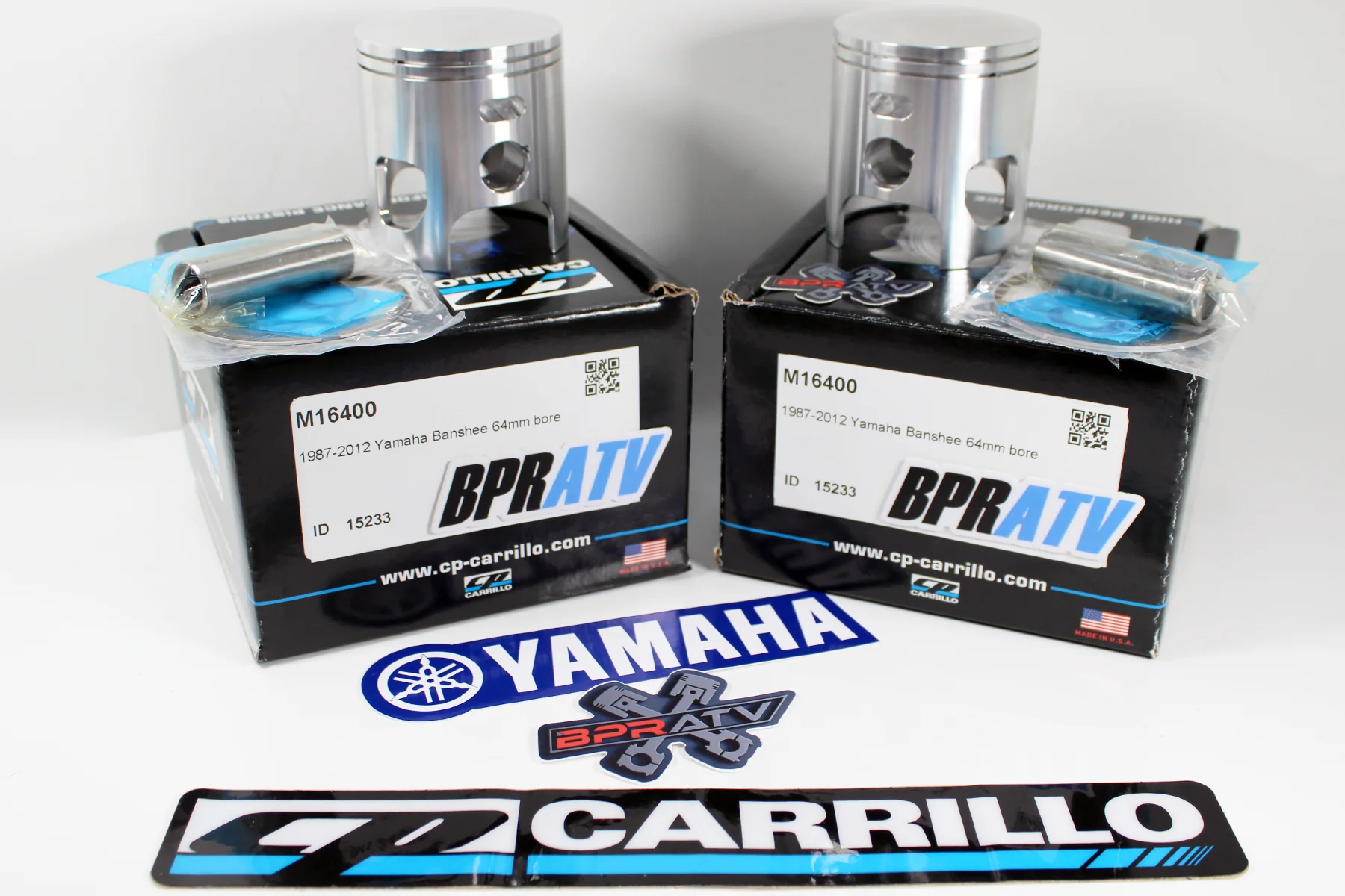 Banshee Yamaha CP-Carrillo 66mm Forged Piston Kit Big Bore High RPM Race Ready - Image 3