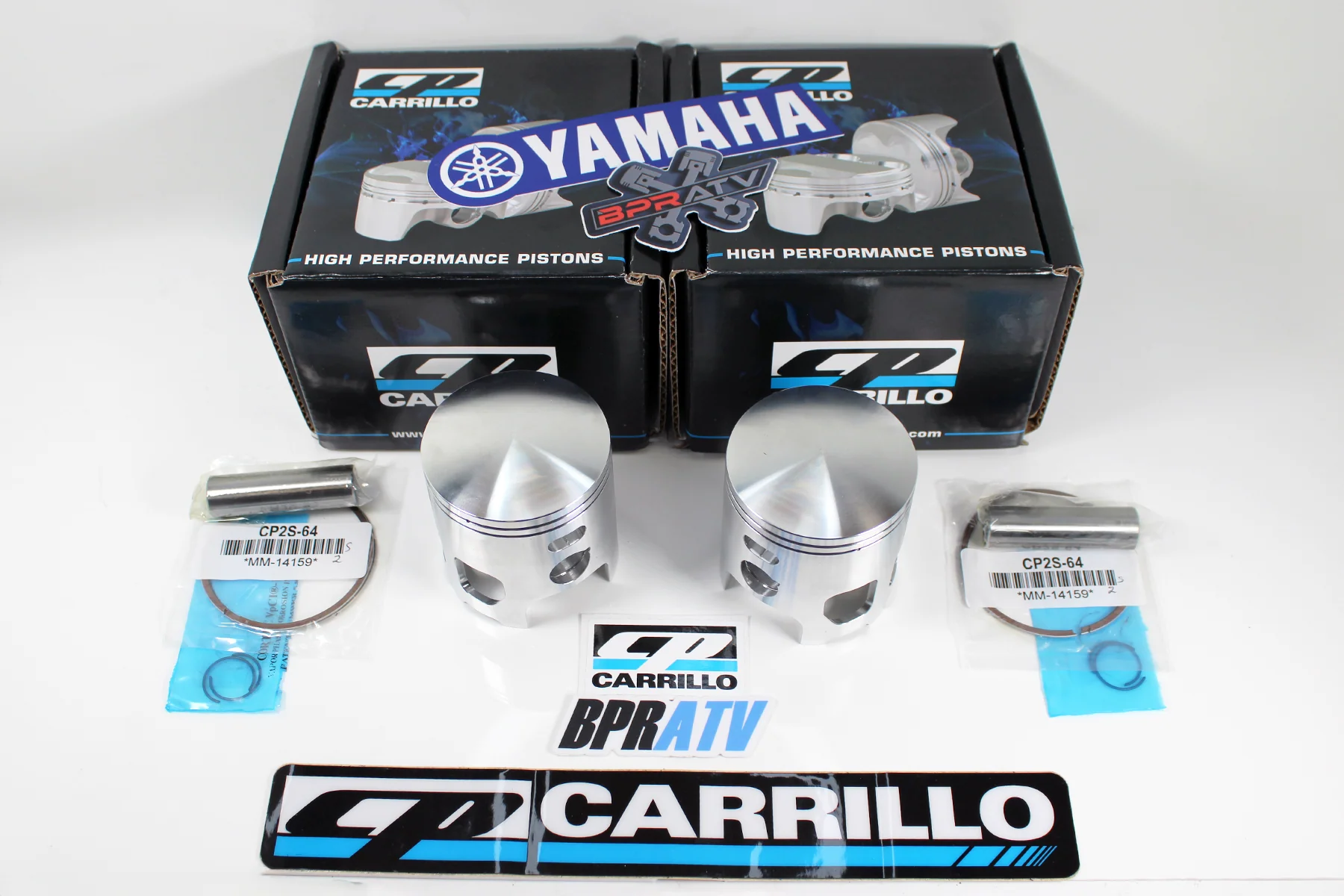 Banshee Yamaha CP-Carrillo 66mm Forged Piston Kit Big Bore High RPM Race Ready - Image 6