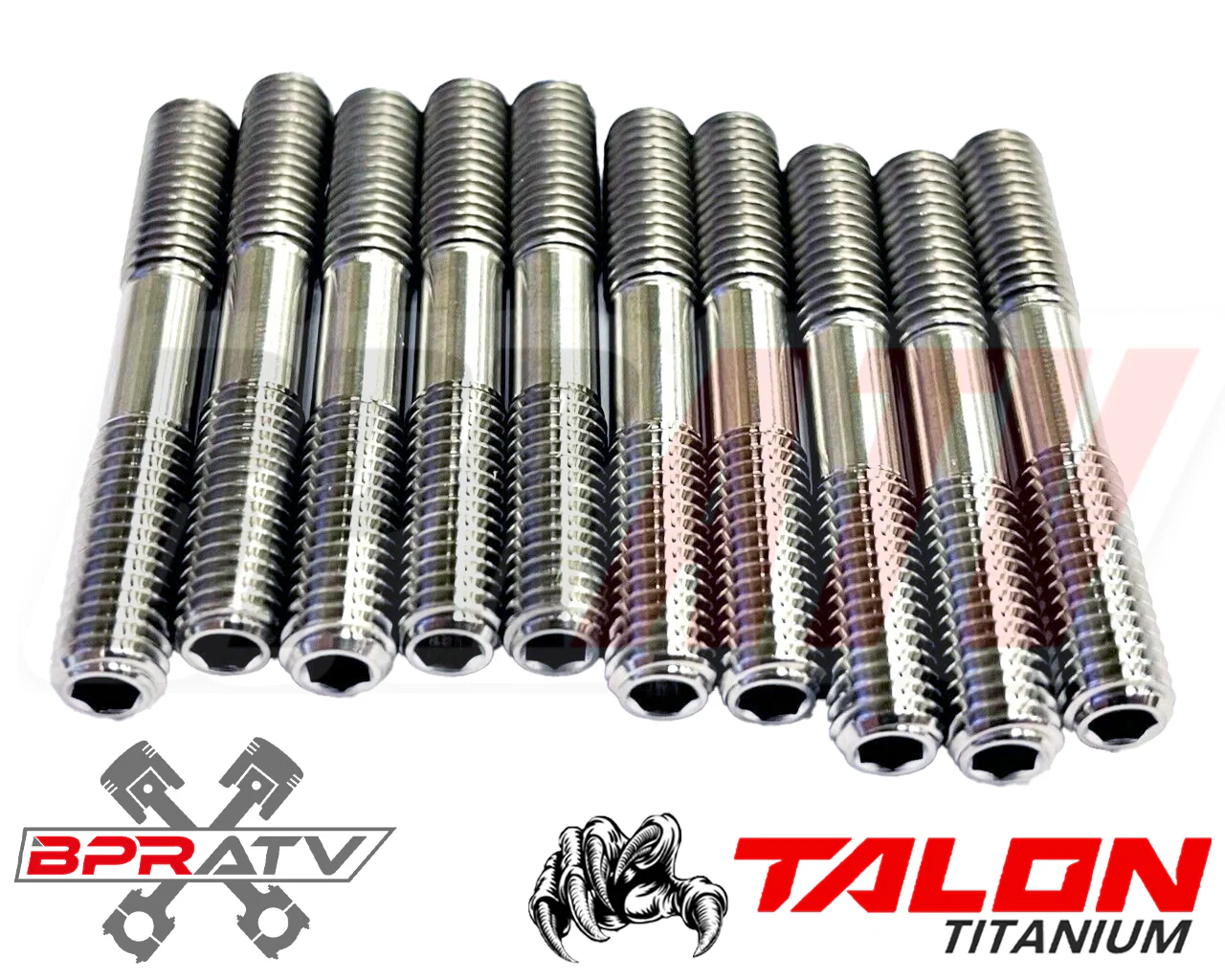 Banshee YFZ 350 BPRATV TITANIUM Pro Design Cool Head Stud Kit Ti ACORN Nuts Set - Image 6