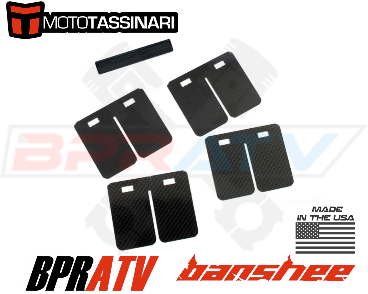 Banshee YFZ 350 GENUINE Moto Tassinari VFORCE4 Replacement Reed Petals FULL SET - Image 4