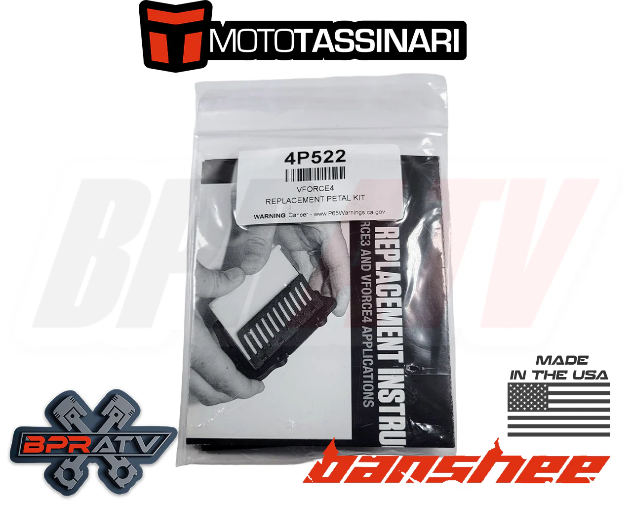 Banshee YFZ 350 GENUINE Moto Tassinari VFORCE4 Replacement Reed Petals FULL SET - Image 6