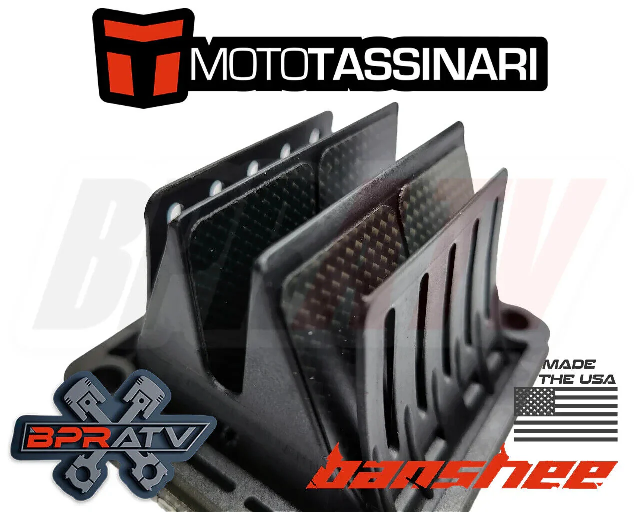 Banshee YFZ 350 GENUINE Moto Tassinari VFORCE4 Replacement REED PETALS Set 4P522 - Image 9