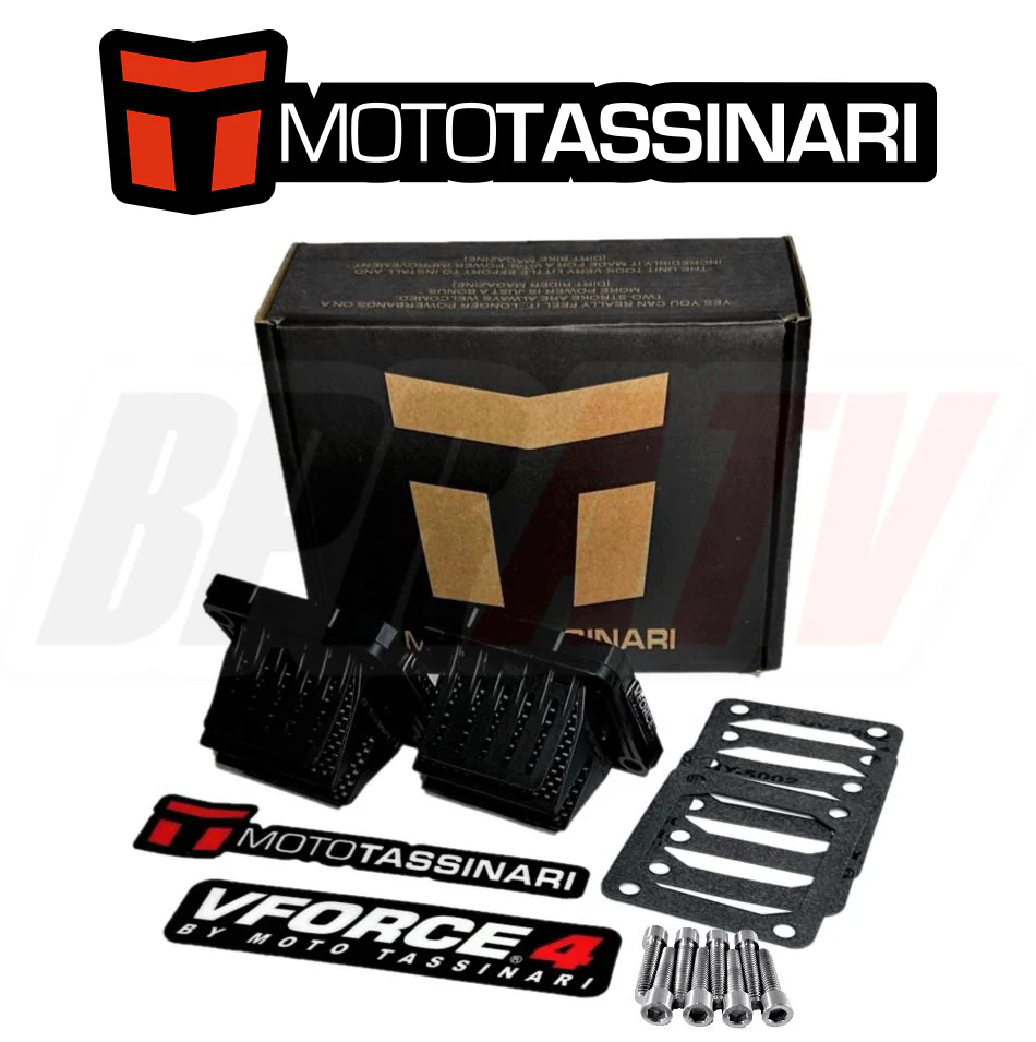 Banshee 350 GENUINE Moto Tassinari VFORCE4 V-Force4 Reed Valve System Reed Cages - Image 2