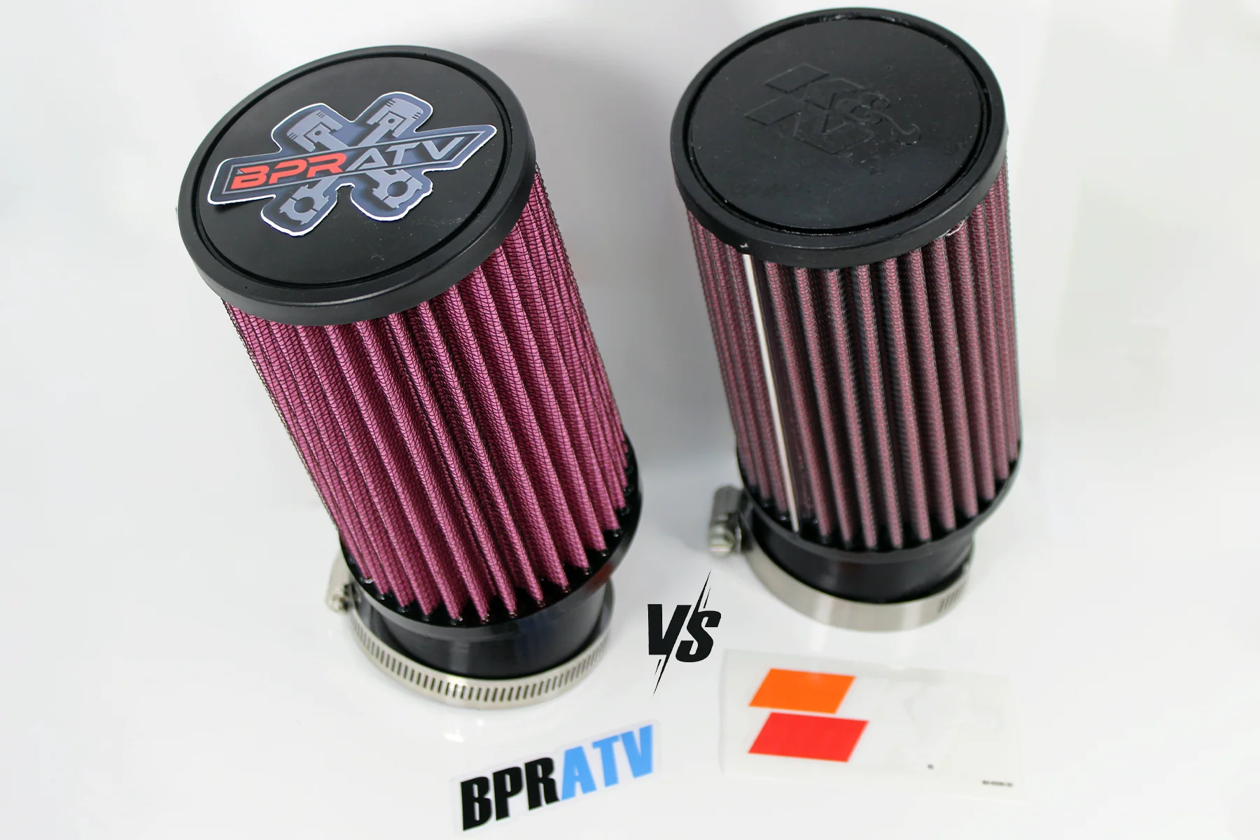 Best Banshee 38mm 40mm 41mm PWK Carb Air Filters K&N Style Filter Pods Pair Set - Image 10