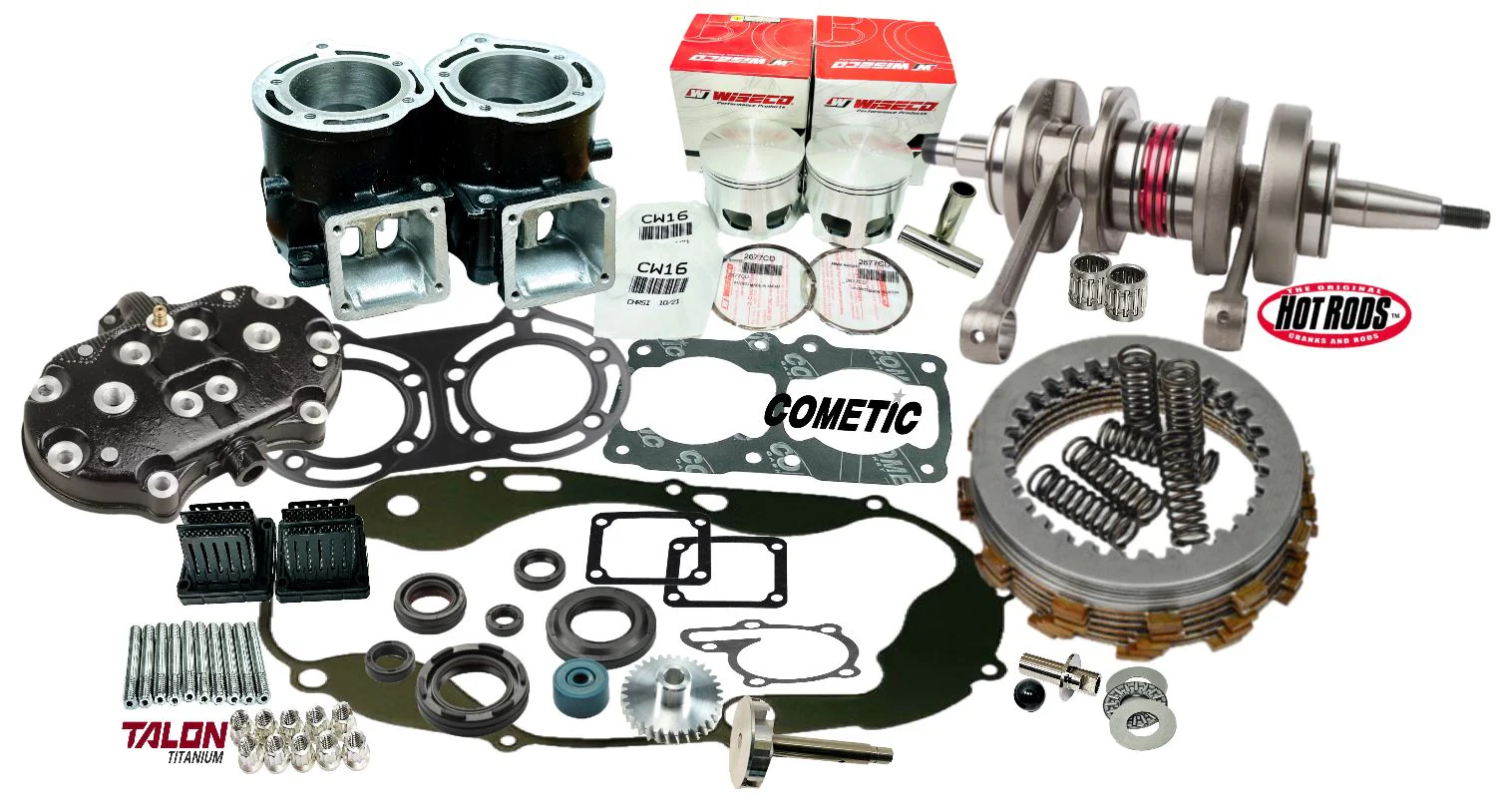Best Banshee Drag Ported Cylinders Rebuild Kit Stage 4 Full Race Port Top Bottom