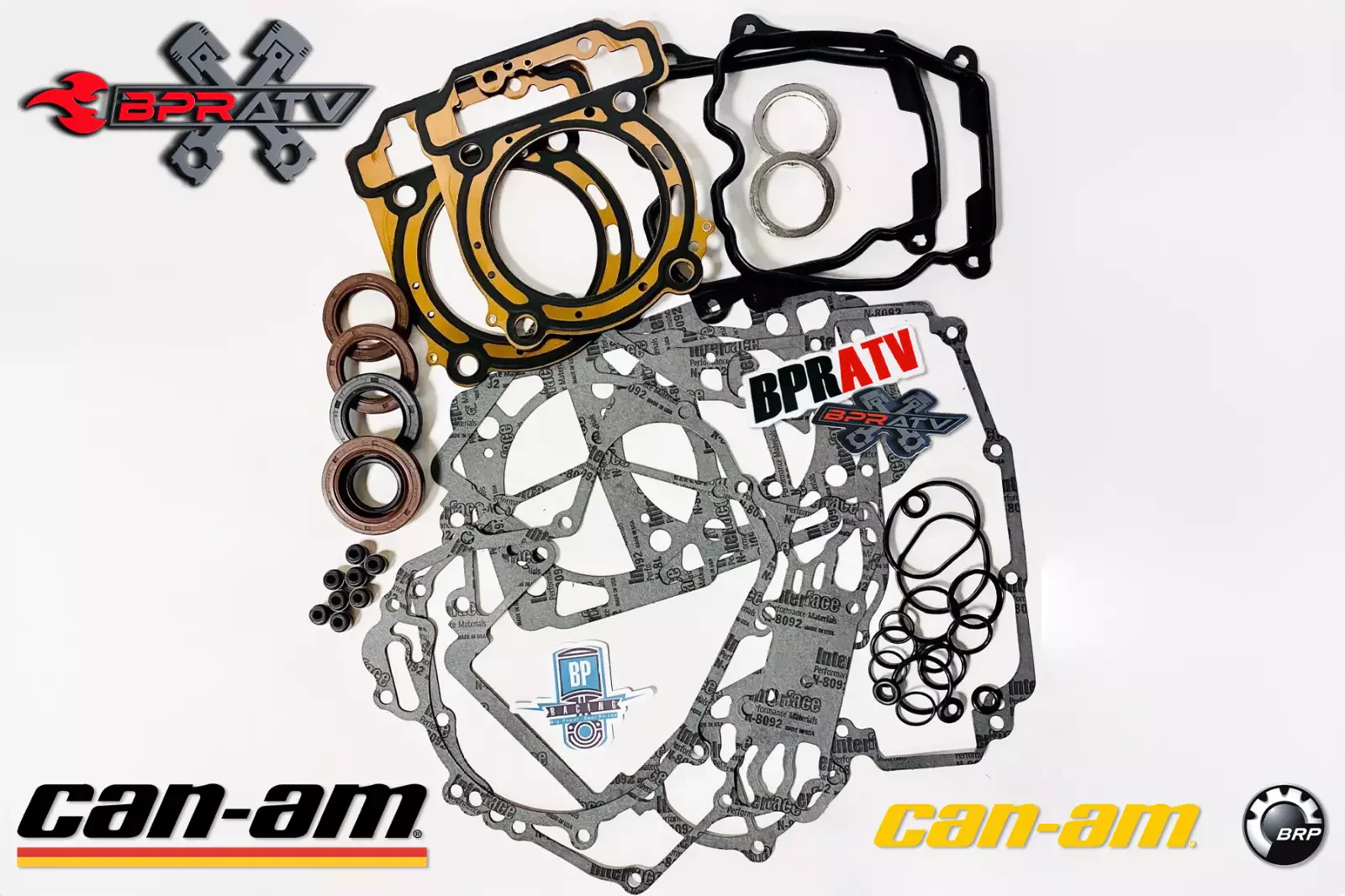 Best CanAm Maverick 1000R Sport Rebuild Kit Complete Top Bottom Motor Engine Kit - Image 16