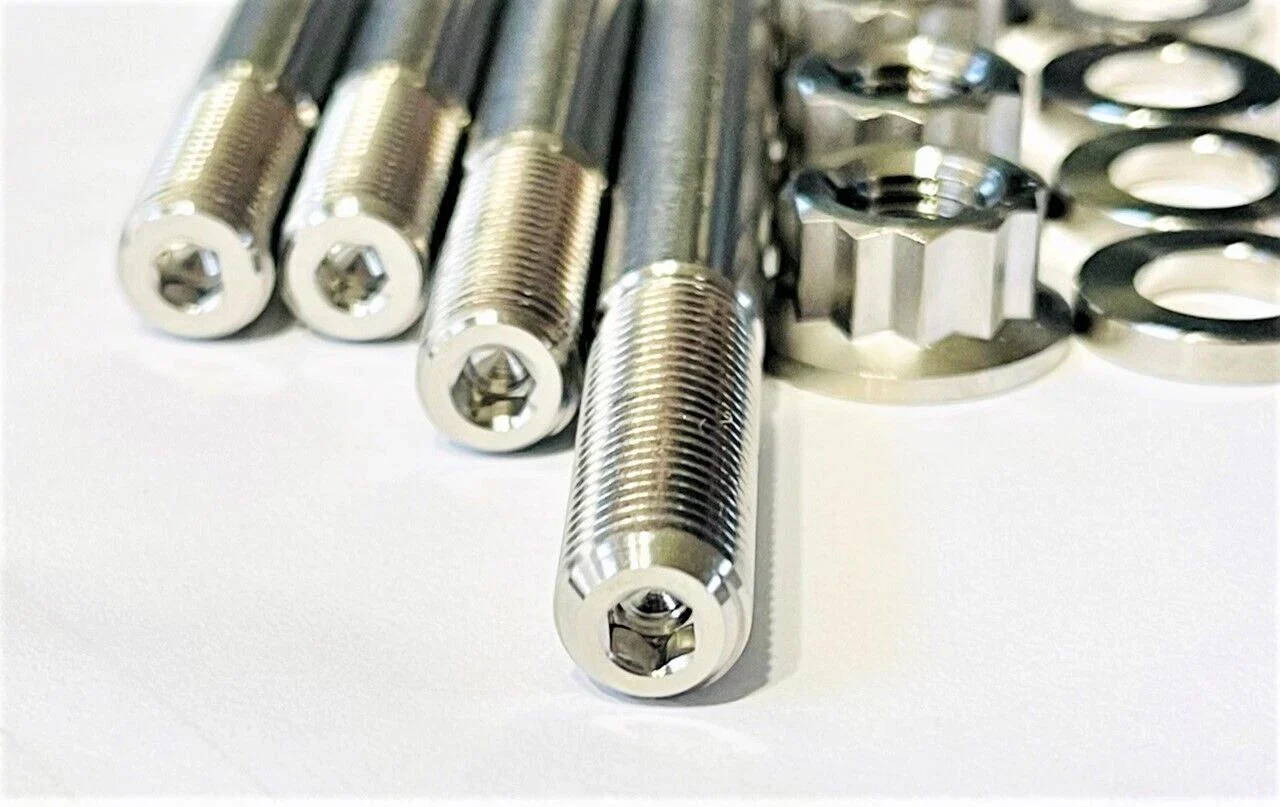 Best Honda TRX 400EX 400X XR400 Head Bolts Studs TITANIUM Cylinder Head Stud Kit - Image 11
