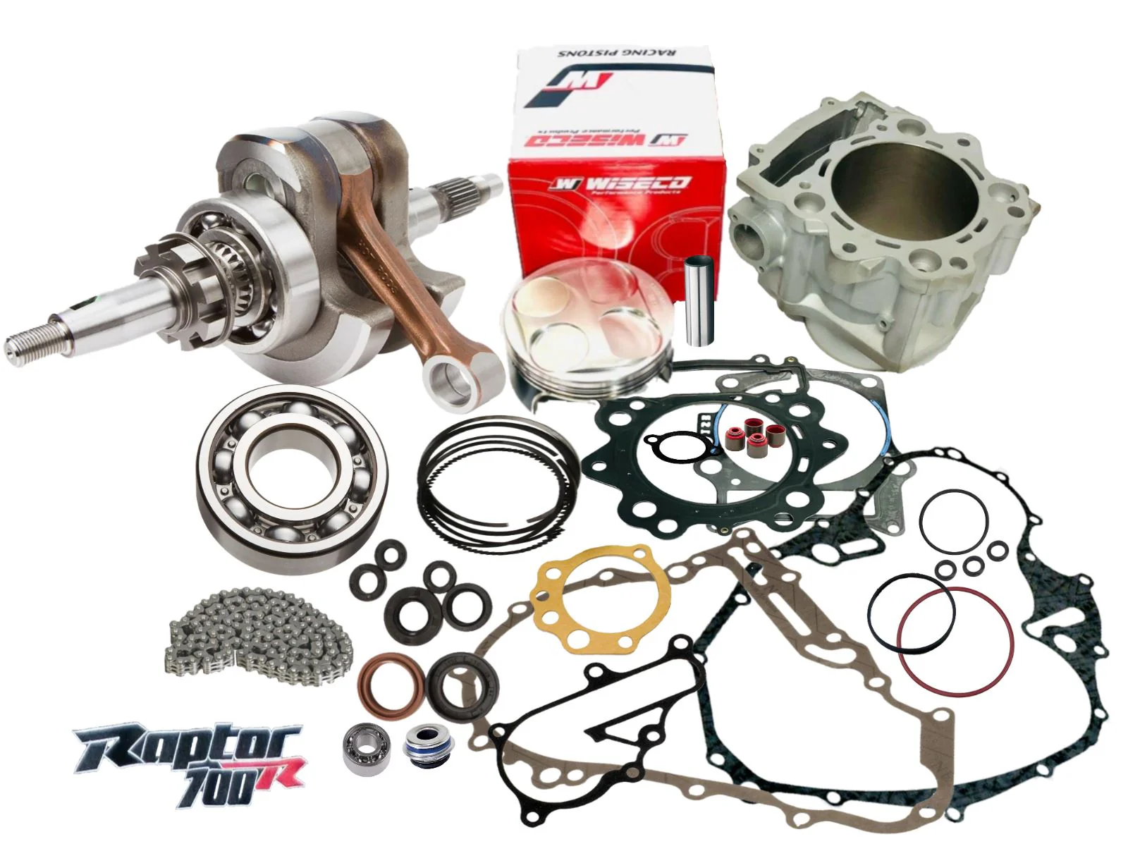 Best Raptor 700 700R Rebuild Kit Stock Motor Engine Top Bottom End Assembly Part - Image 4