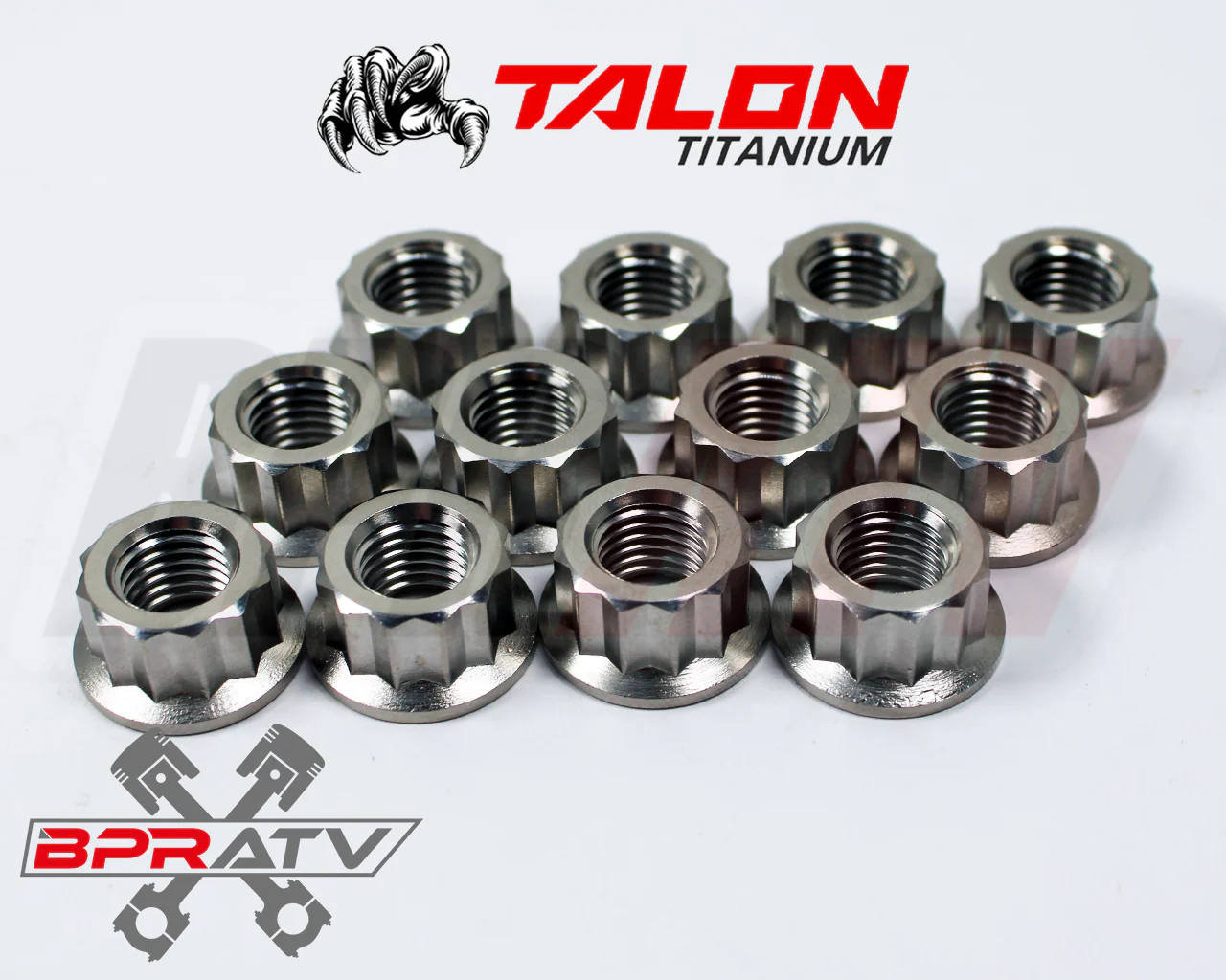 Best Yamaha Banshee 350 TITANIUM Lug Nuts Nut Complete Kit Front Rear Set of 16 - Image 5