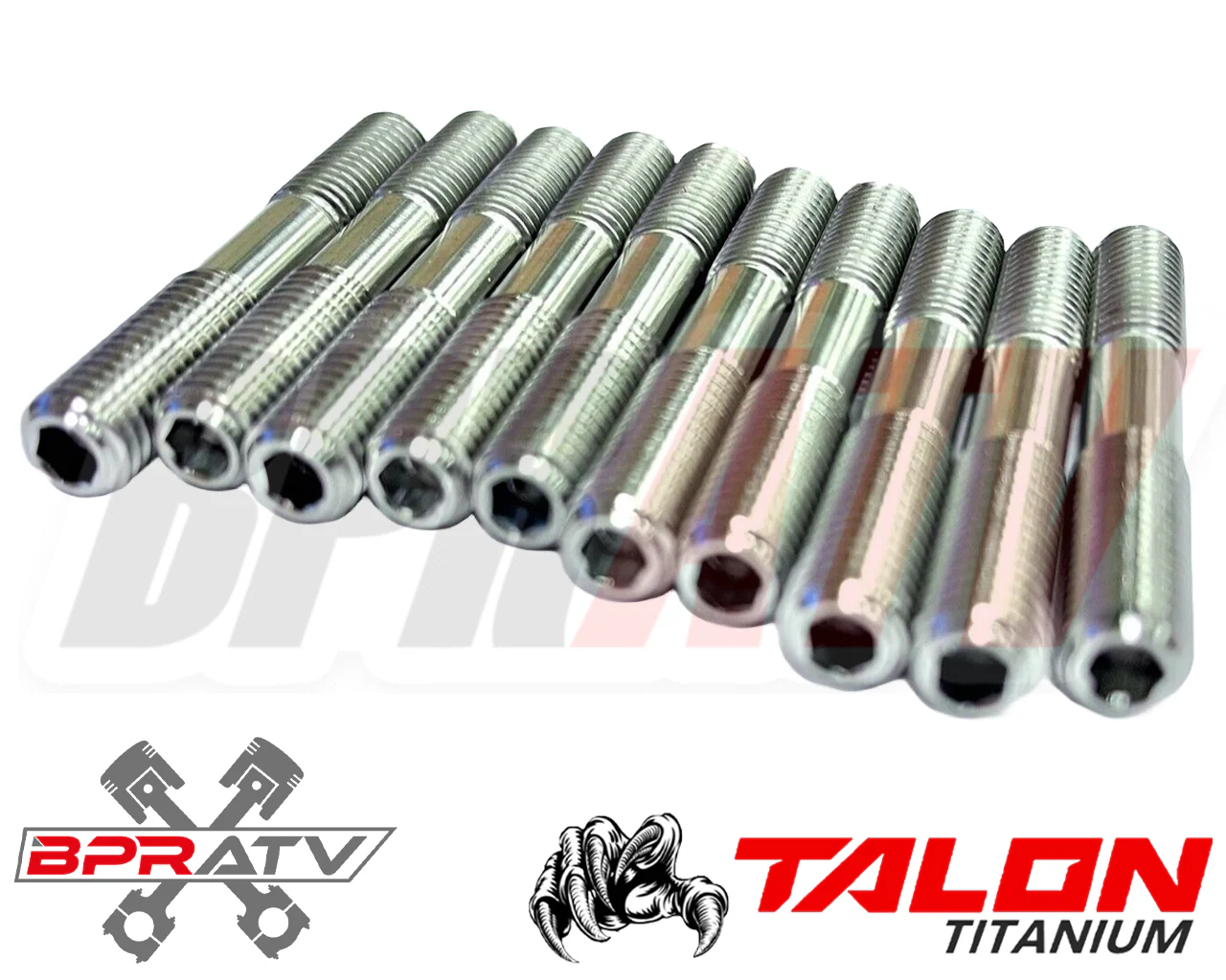 Best Yamaha Banshee YFZ 350 TITANIUM Cylinder Head Bolts Upgrade ACORN Nuts Set - Image 13