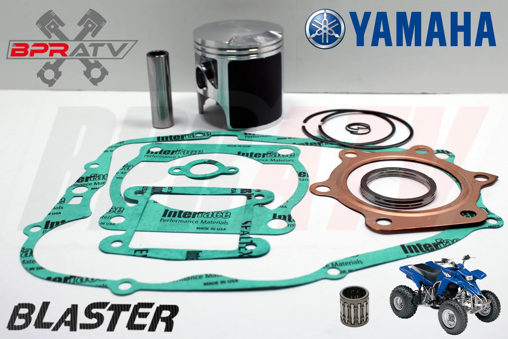 BEST Yamaha Blaster 200 YFS 200 66mm Stock Bore Piston Kit & COMPLETE Gasket Kit - Image 3