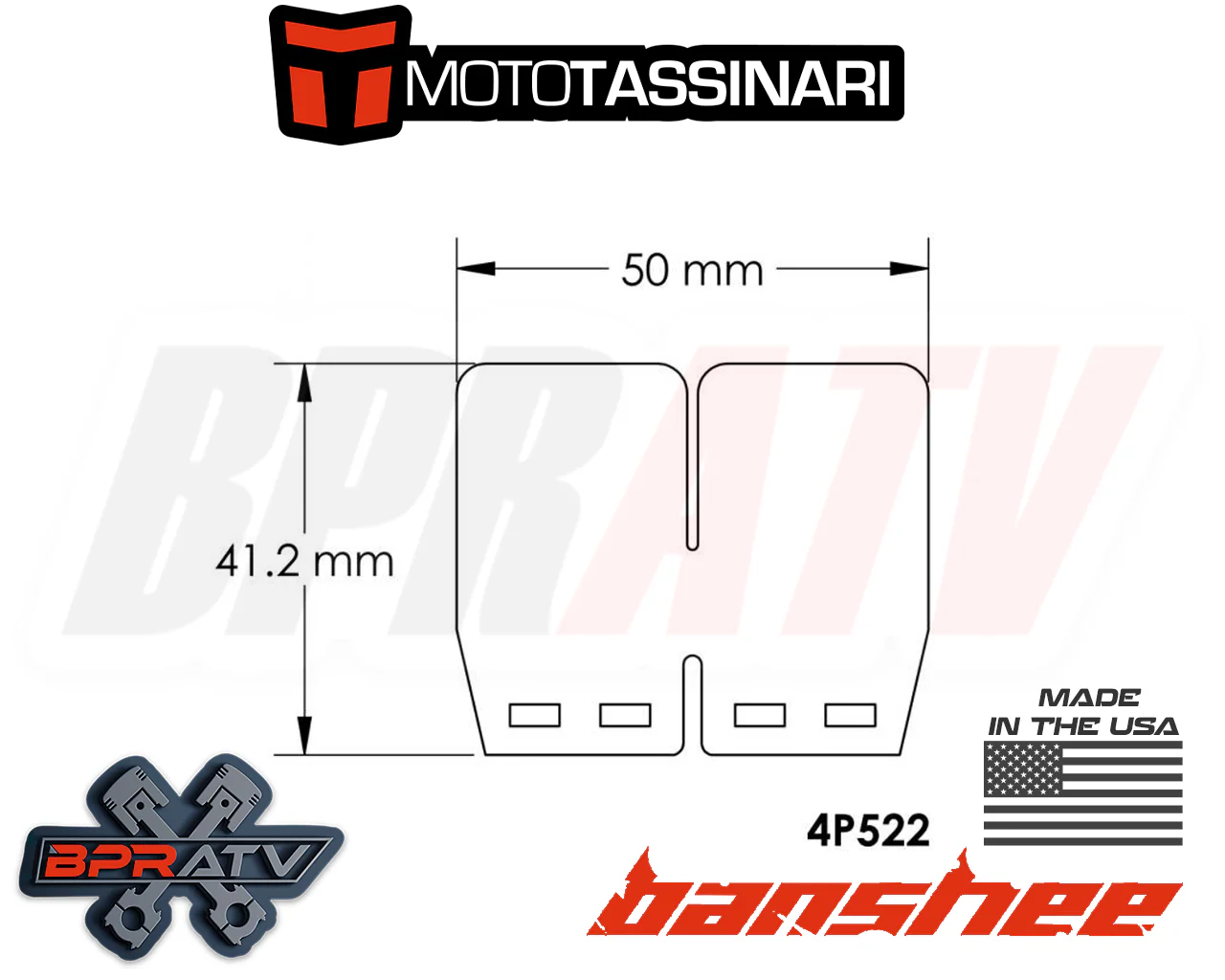 Yamaha Banshee 350 Genuine Moto Tassinari V-Force Reeds V Force 4 Reed Cages Kit - Image 4