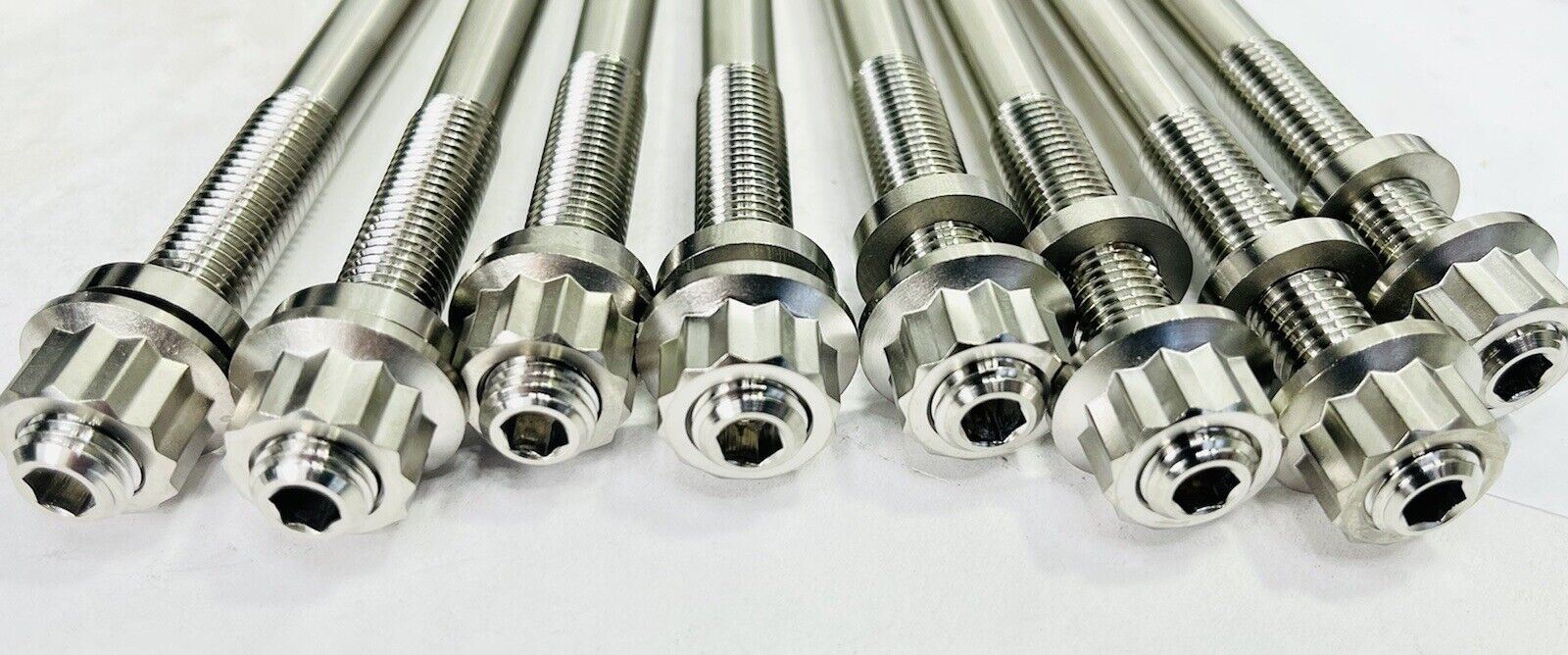 Best YXZ1000R Titanium Head Studs Ti Cylinder Stud Bolt Upgrade Kit 90119-10004 - Image 5