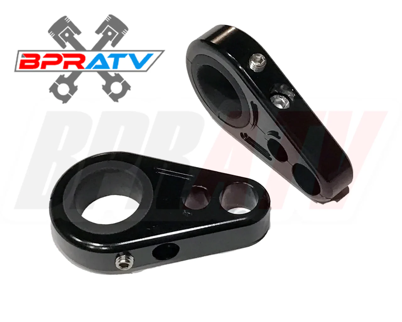 Billet Black Front A-Arm Brake Line Clamps Suzuki LTR450 LTR 450 Z400 LTZ400 DVX - Image 2