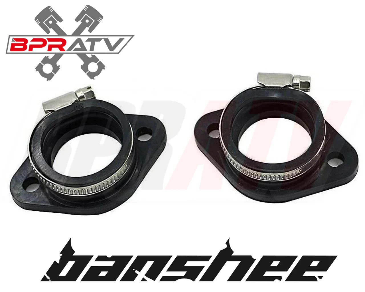 Billet Intake Manifolds Kit 38 39 41 Dual Carbs Carburetors Yamaha Banshee 350 - Image 6