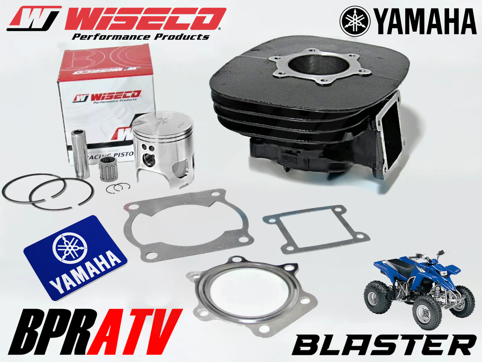 Blaster 200 66mm Cylinder Wiseco Forged Piston Kit Top End Kit Gasket Spark Plug - Image 13