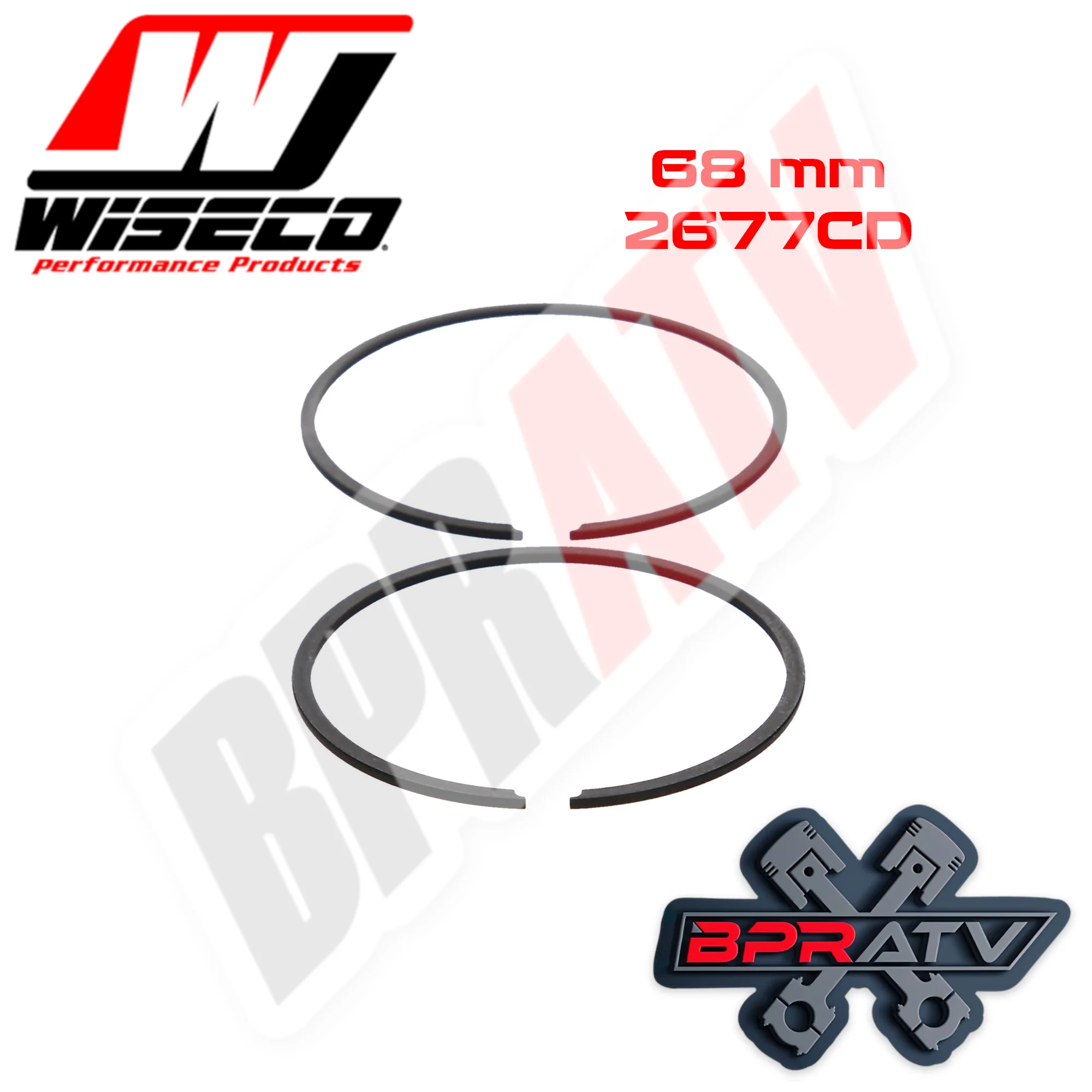 Blaster 200 68mm Big Bore Wiseco Piston Kit +2 Over Bore 68 mil Forged Pro Lite - Image 11