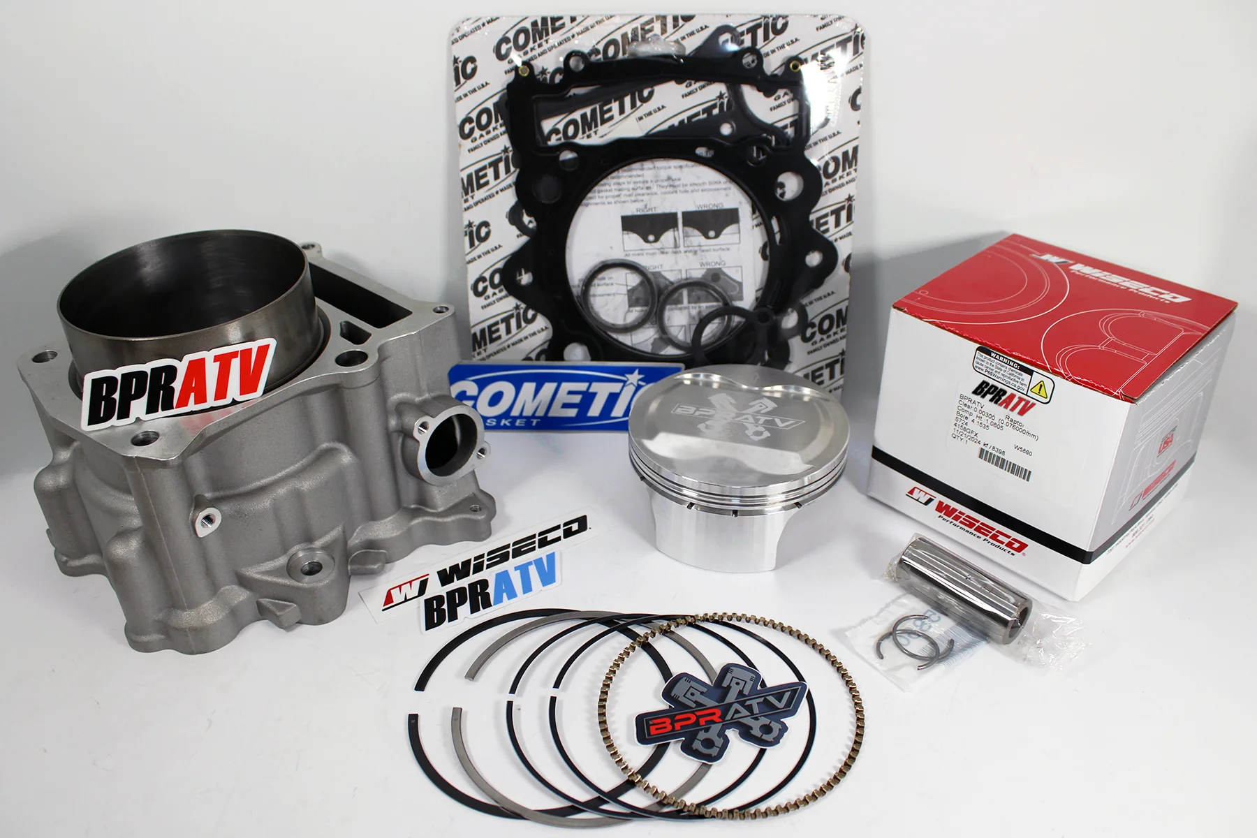 BPRATV 102mm Big Bore Cylinder Top End Rebuild Wiseco Piston Yamaha Grizzly 660 - Image 17