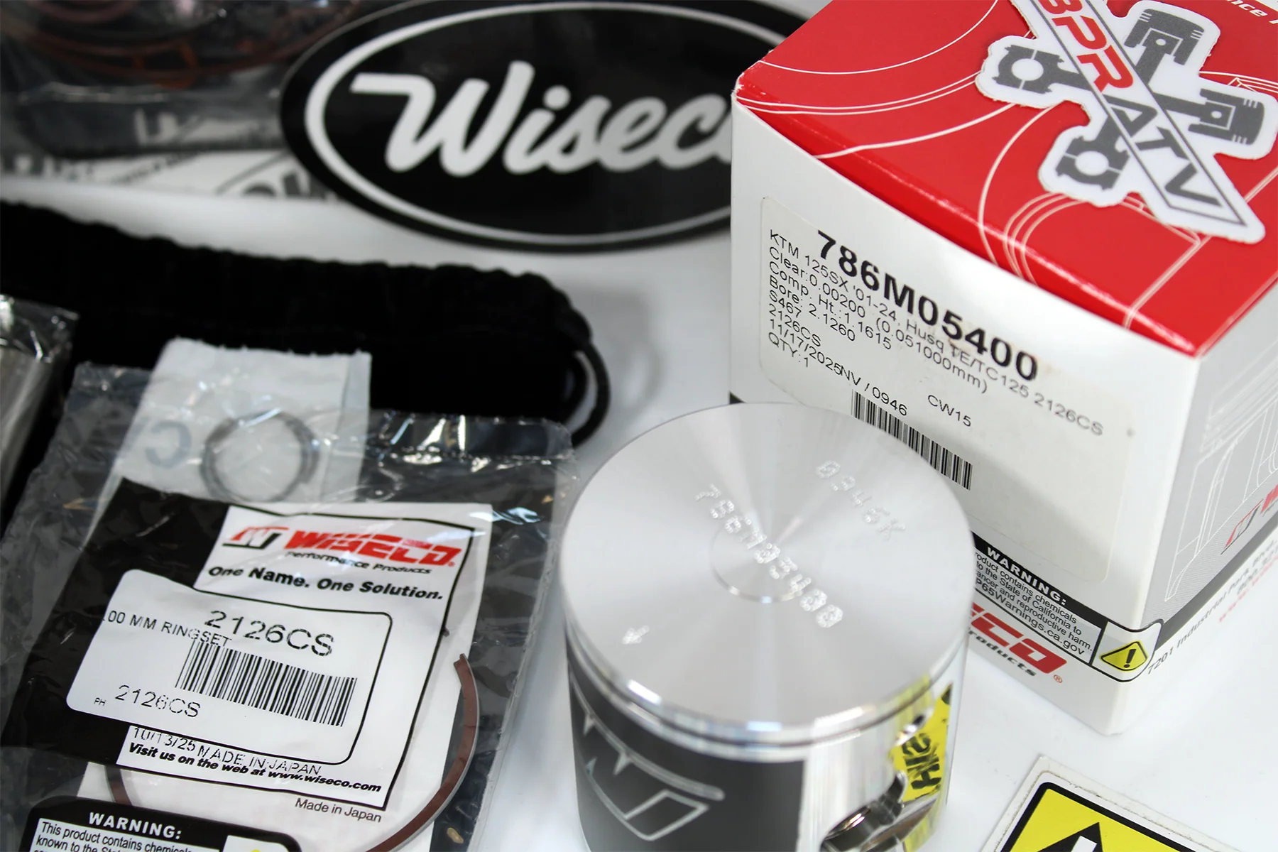 Husqvarna TC125 KTM125 54mm Top End Kit Wiseco Piston & BPRATV Cylinder Rebuild - Image 16