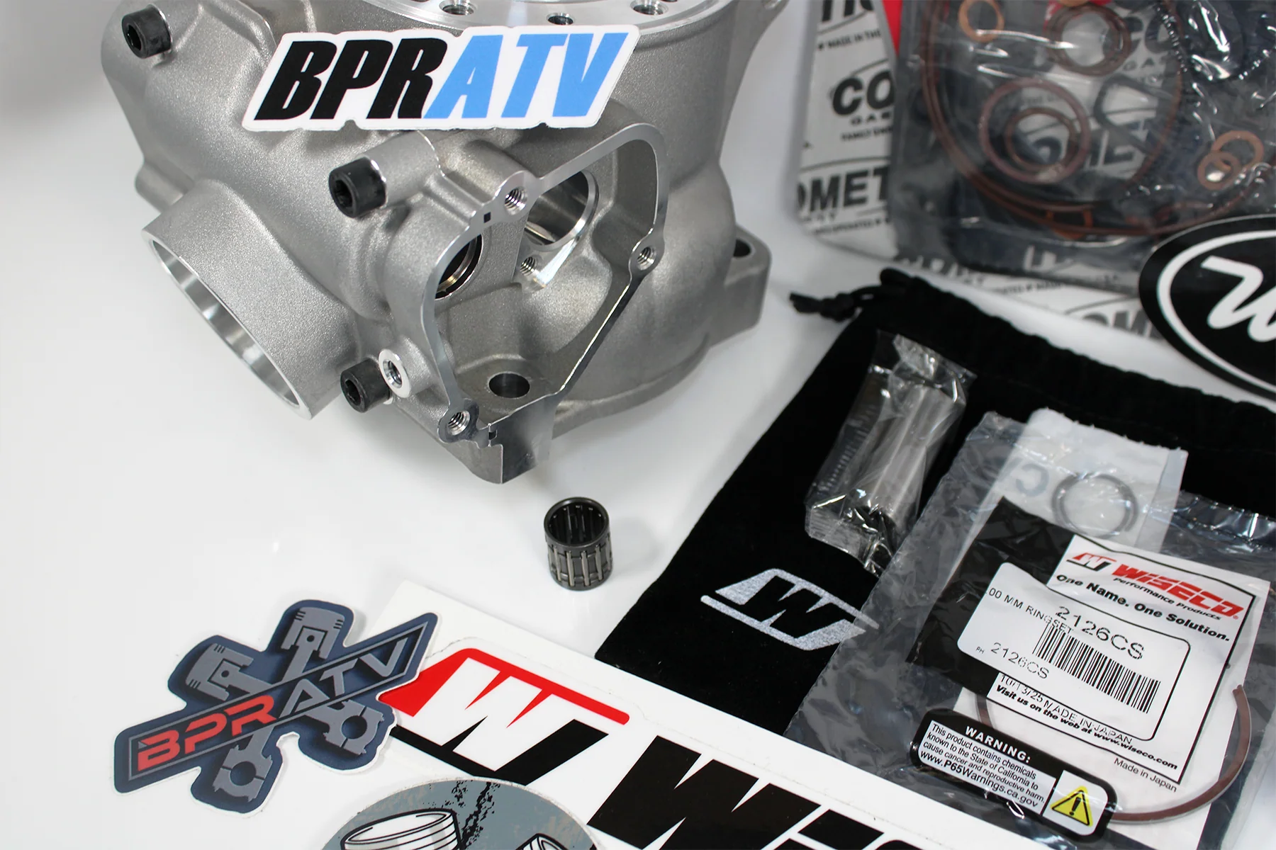 KTM 125 SX XC Top End Rebuild Kit Wiseco Piston BPRATV 54mm Nikasil Cylinder Kit - Image 10