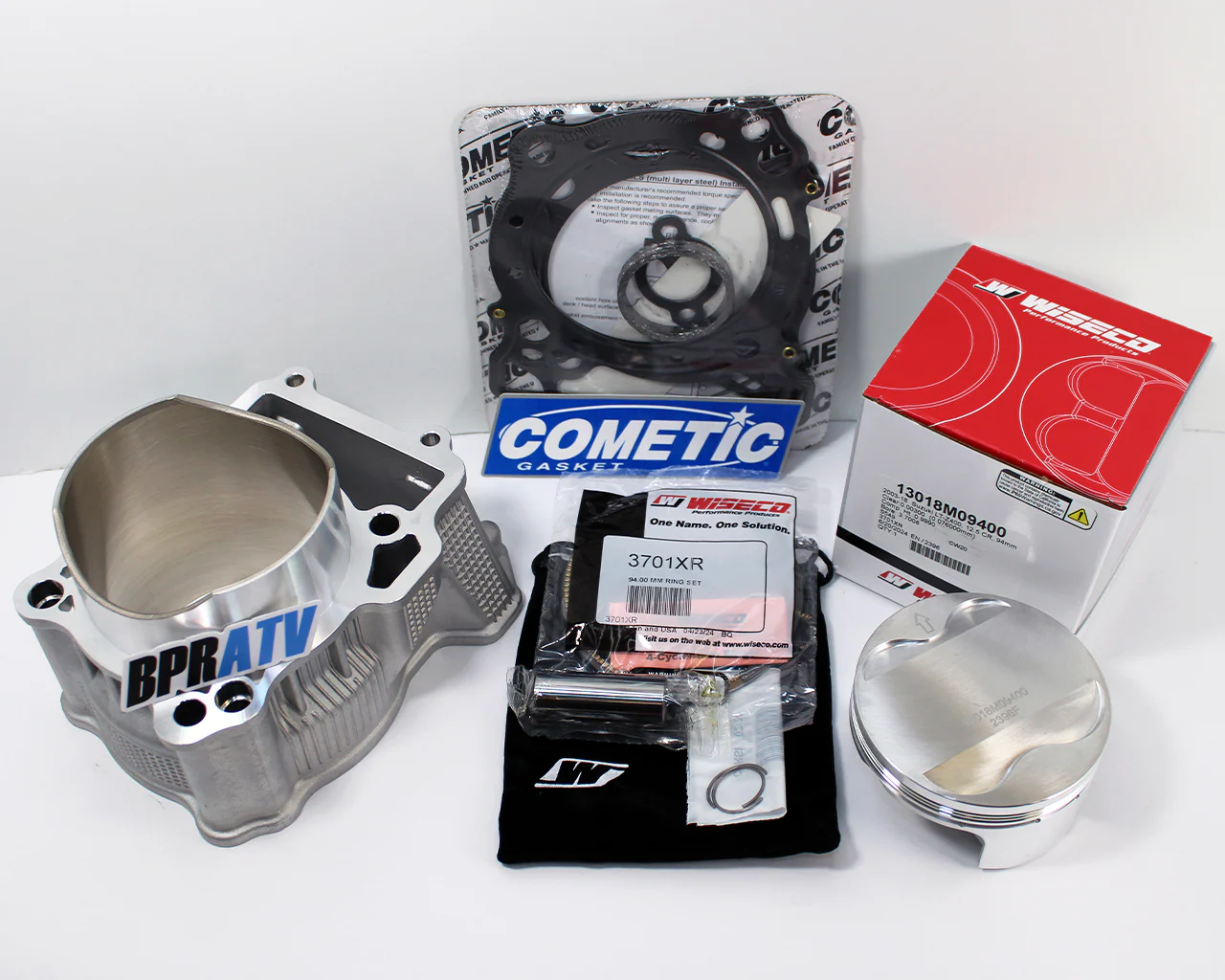 BPRATV Arctic Cat 400DVX 94m Big Bore Cylinder Piston Wiseco Top End Rebuild Kit - Image 10