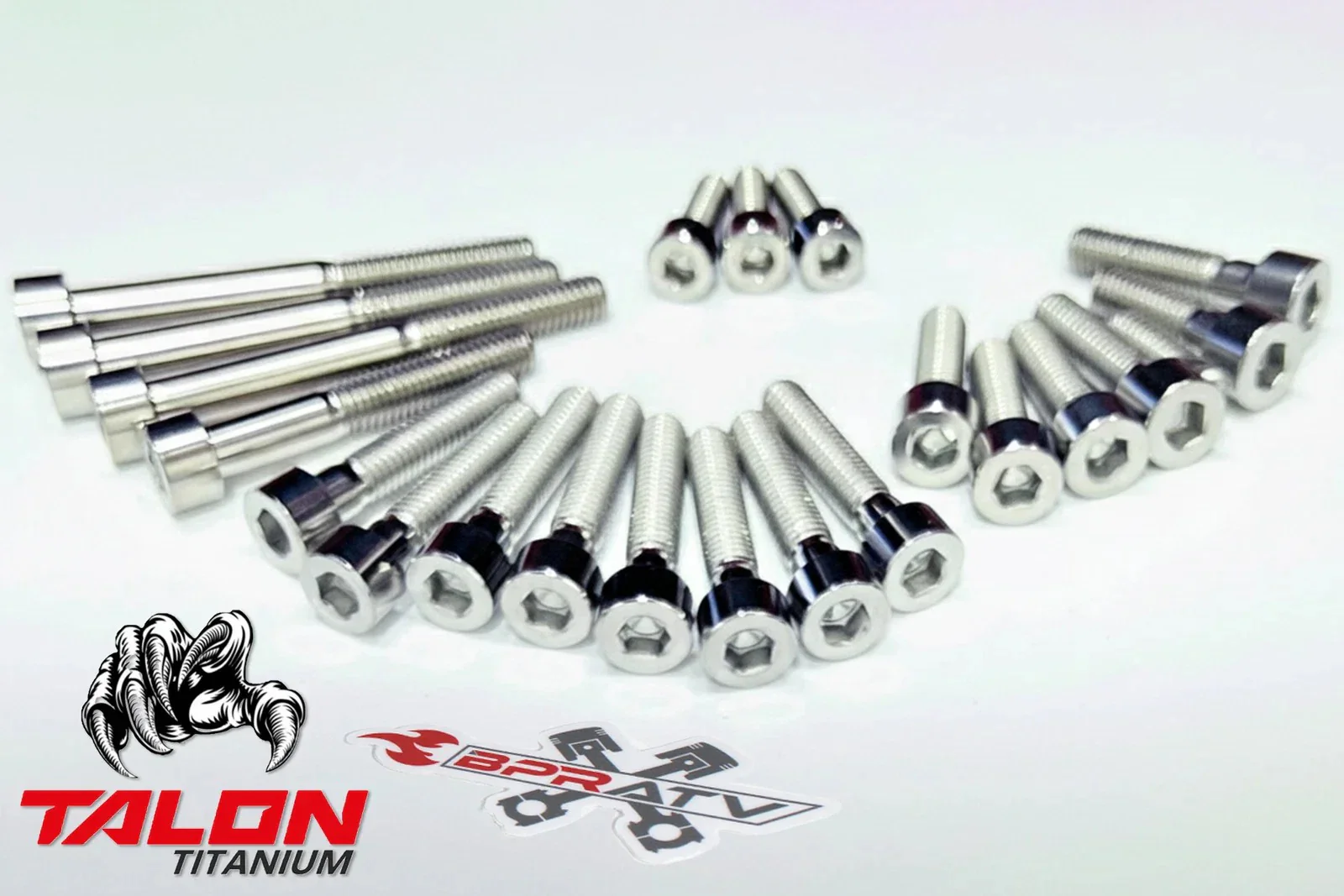 Yamaha Banshee Titanium Clutch Cover Bolts Left & Right Stator Cover Ti Bolt Kit - Image 38