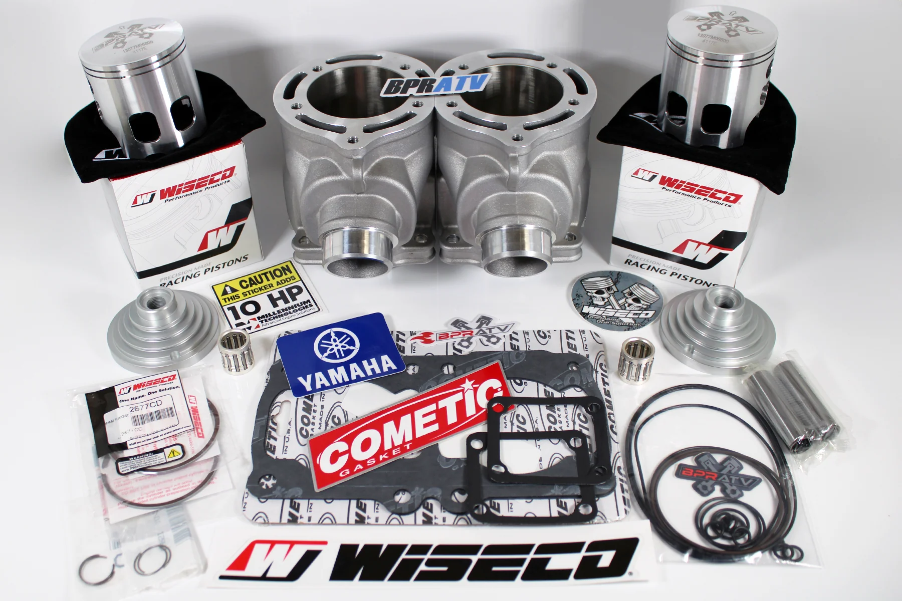 BPRATV Banshee ARES 68mm Big Bore Big Ported Nikasil Cylinders WISECO Piston Set - Image 18