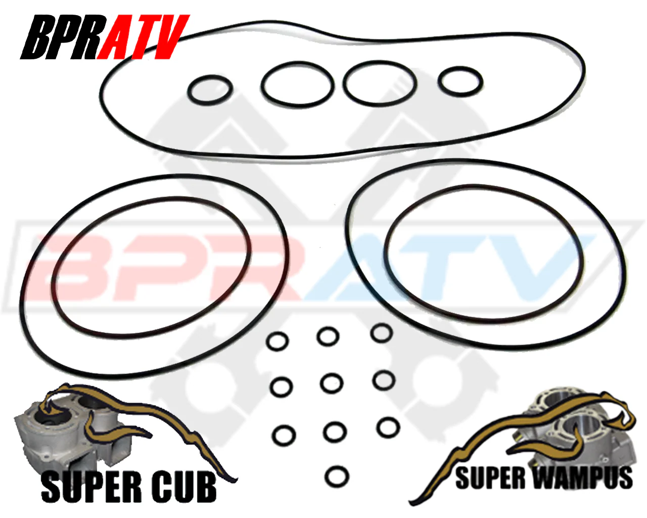 BPRATV Banshee Cheetah Super Cub Head Cylinder Head Shell BILLET O-Ring Kit 72mm - Image 17