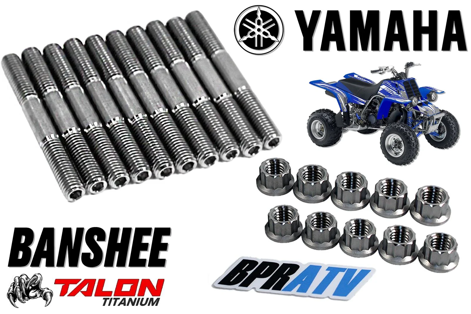 Banshee Redline Chariot Modquad Billet Cool Head TITANIUM Head Studs Ti Stud Kit - Image 2