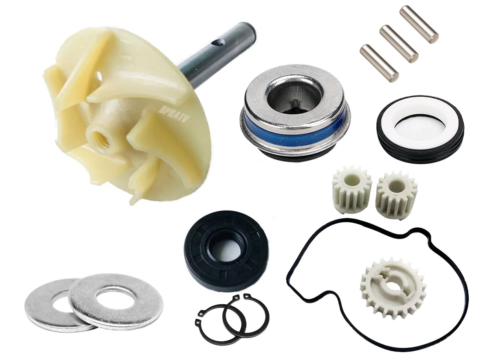 Commander 800 1000 MAX 800R 4x4 Water Pump Impeller Shaft Rebuild Kit Gears Seal - Image 4