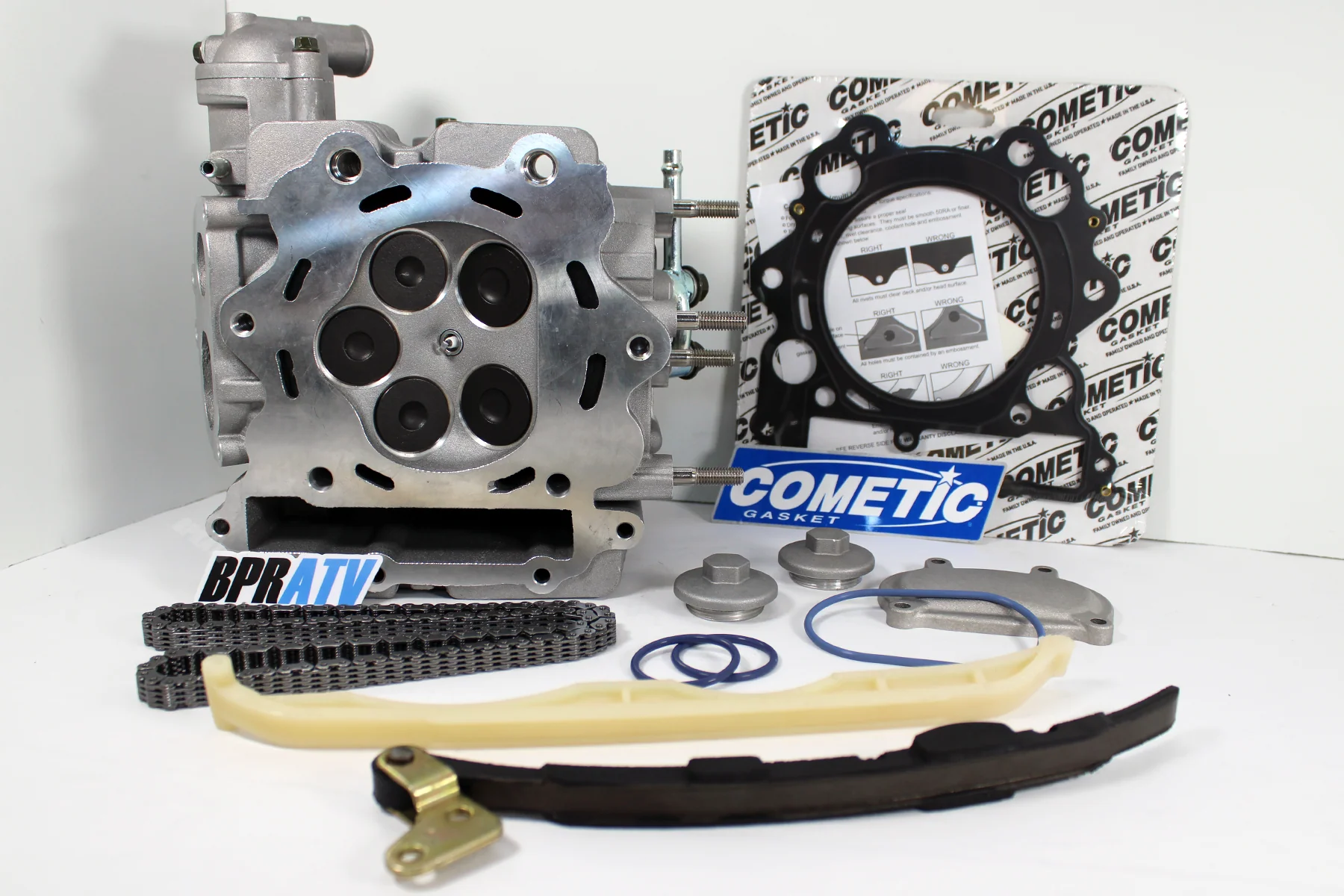 BPRATV Cylinder Head Kit Cam Chain Guide MLS Cometic Gasket for Yamaha Rhino 660 - Image 4