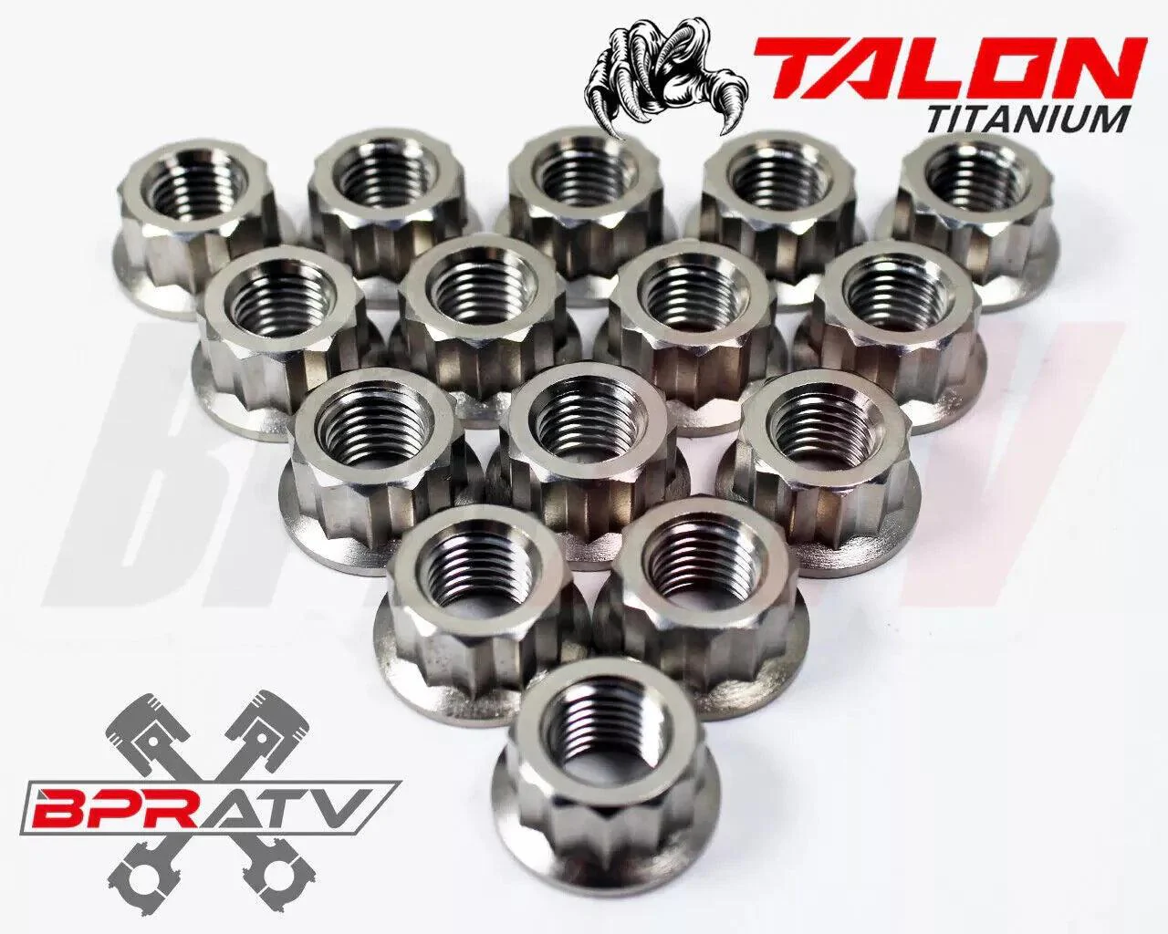BPRATV 16pc Titanium Lug Nut Set YFZ450/R Raptor Banshee Grizzly Kodiak M10x1.25 - Image 7