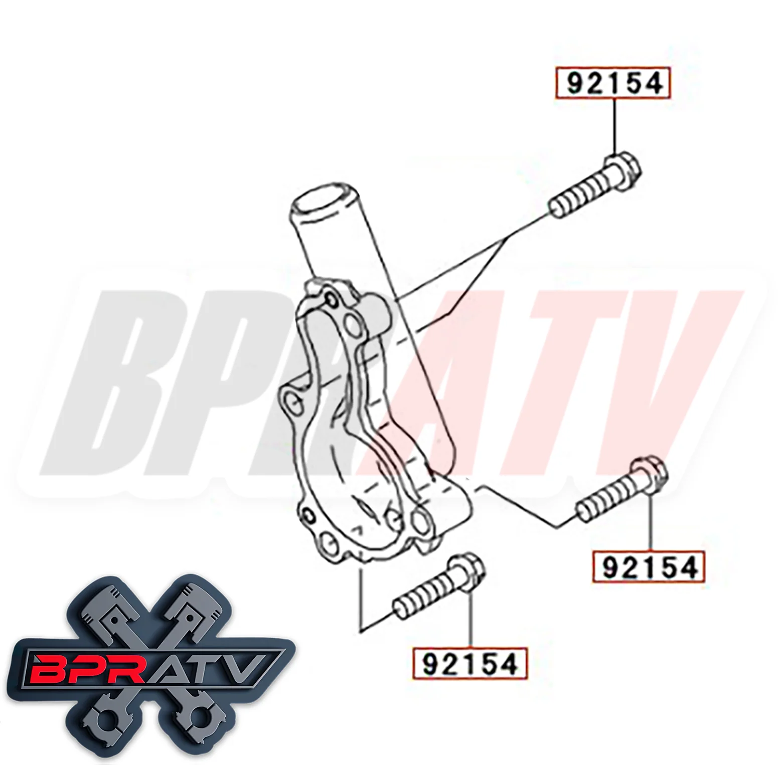 BPRATV Kawasaki KX65 80 KX 85 100 112 25 250 500 Talon Titanium Waterpump Bolts - Image 3