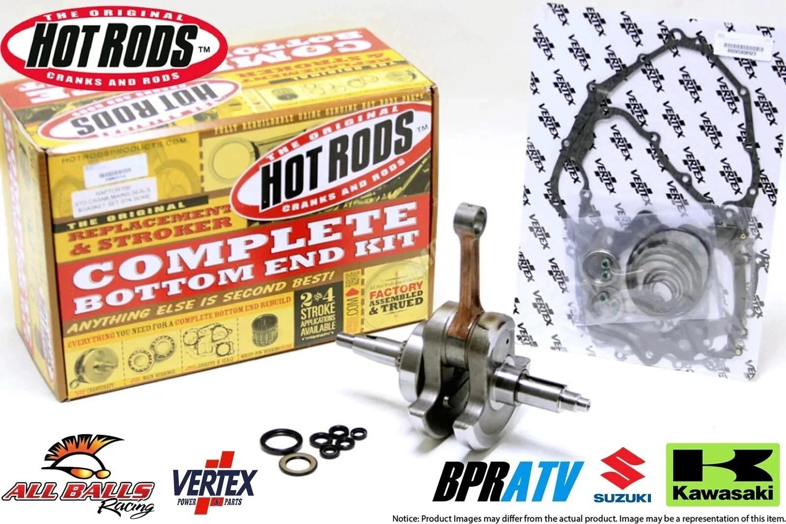Suzuki LTZ400 KFX400 Big Bore Rebuild Kit 94mm Cylinder Wossner Piston Hot Rods - Image 8