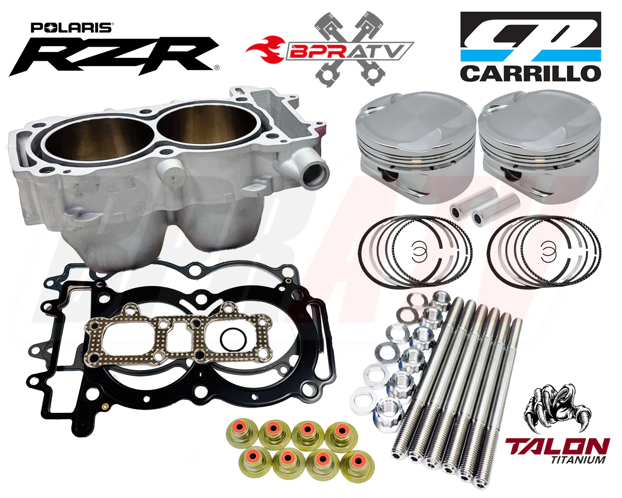 Polaris RZR XP 1000 CP Carrillo 93mm 11.5 Piston Cylinder Rod Gasket Rebuild Kit - Image 17