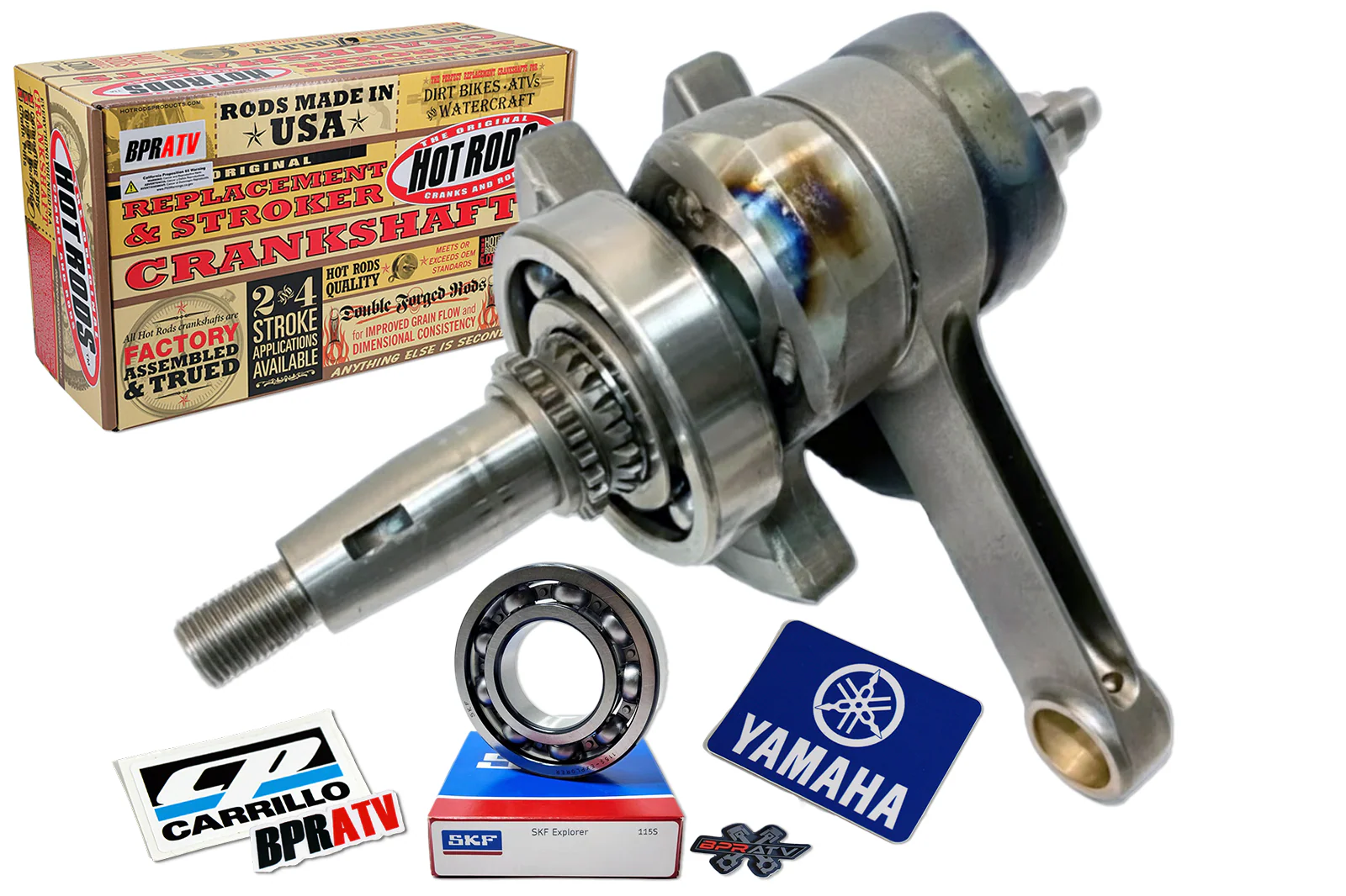 BPRATV Raptor 700 Stroker Crankshaft Kit CP Carrillo Rod +5mm Hot Rods Build USA