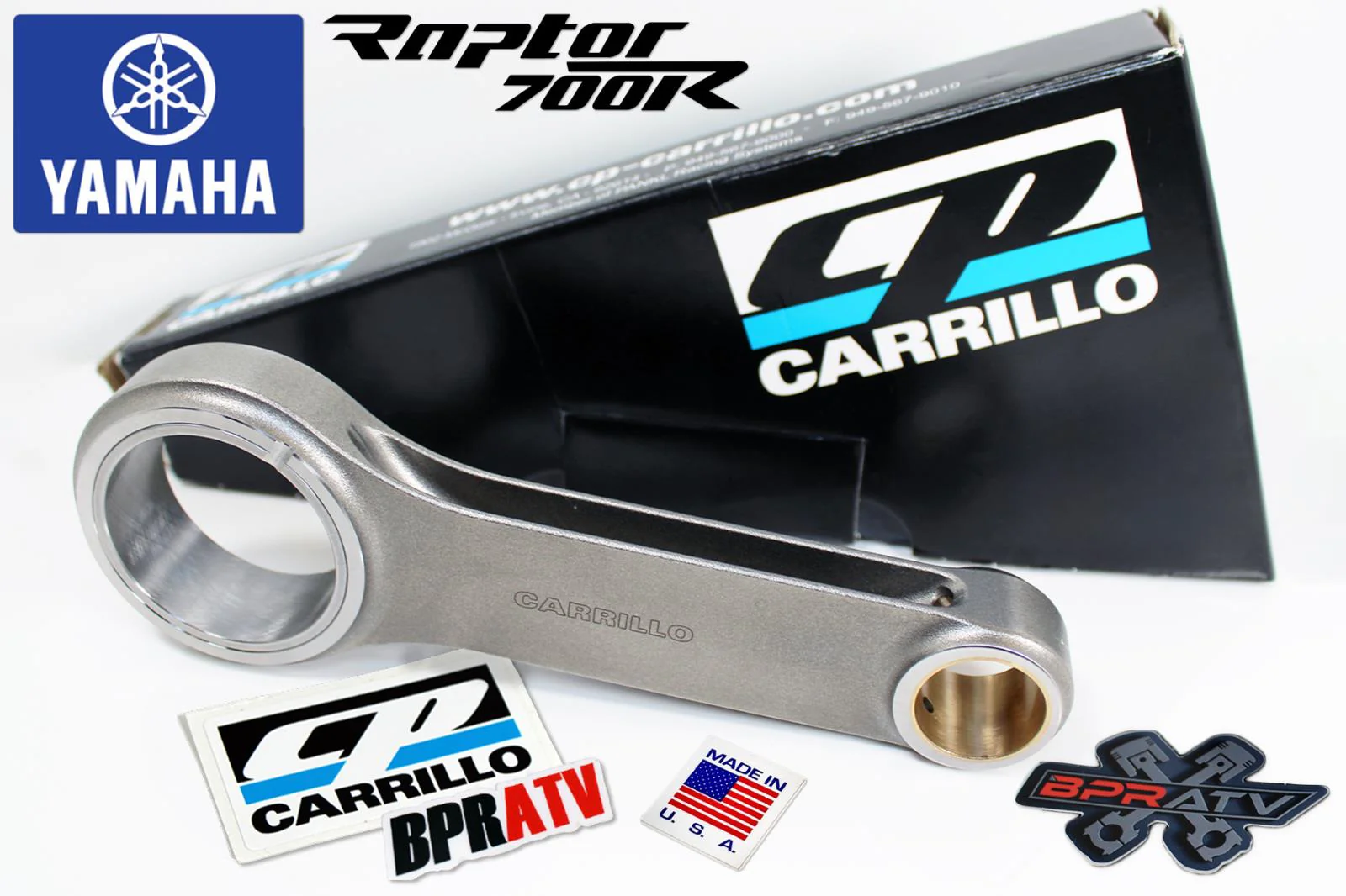 BPRATV Raptor 700 Stroker Crankshaft Kit CP Carrillo Rod +5mm Hot Rods Build USA - Image 2
