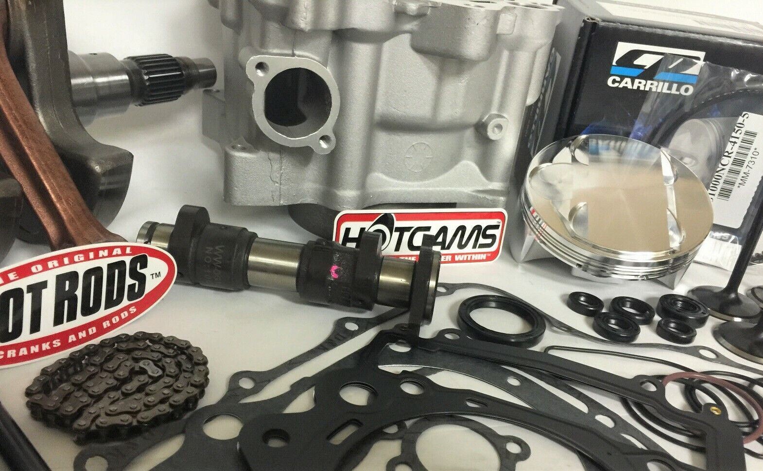 Rhino 660 102 Cylinder Big Bore Stroker Head Hotcams Complete Engine Rebuild Kit - Image 5