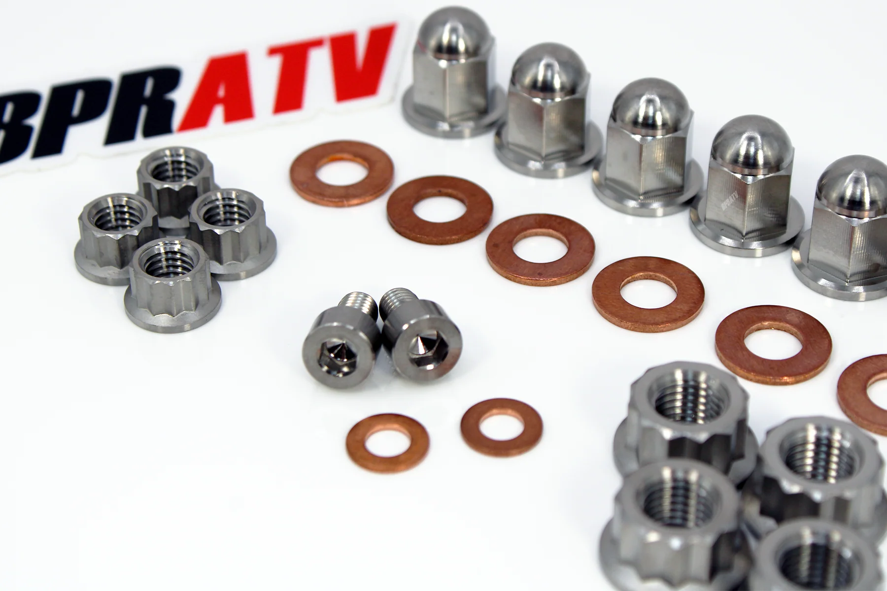 BPRATV Titanium Kawasaki Tecate KXT 250 KXF Cylinder Head Acorn Cap Nuts Kit Set - Image 7