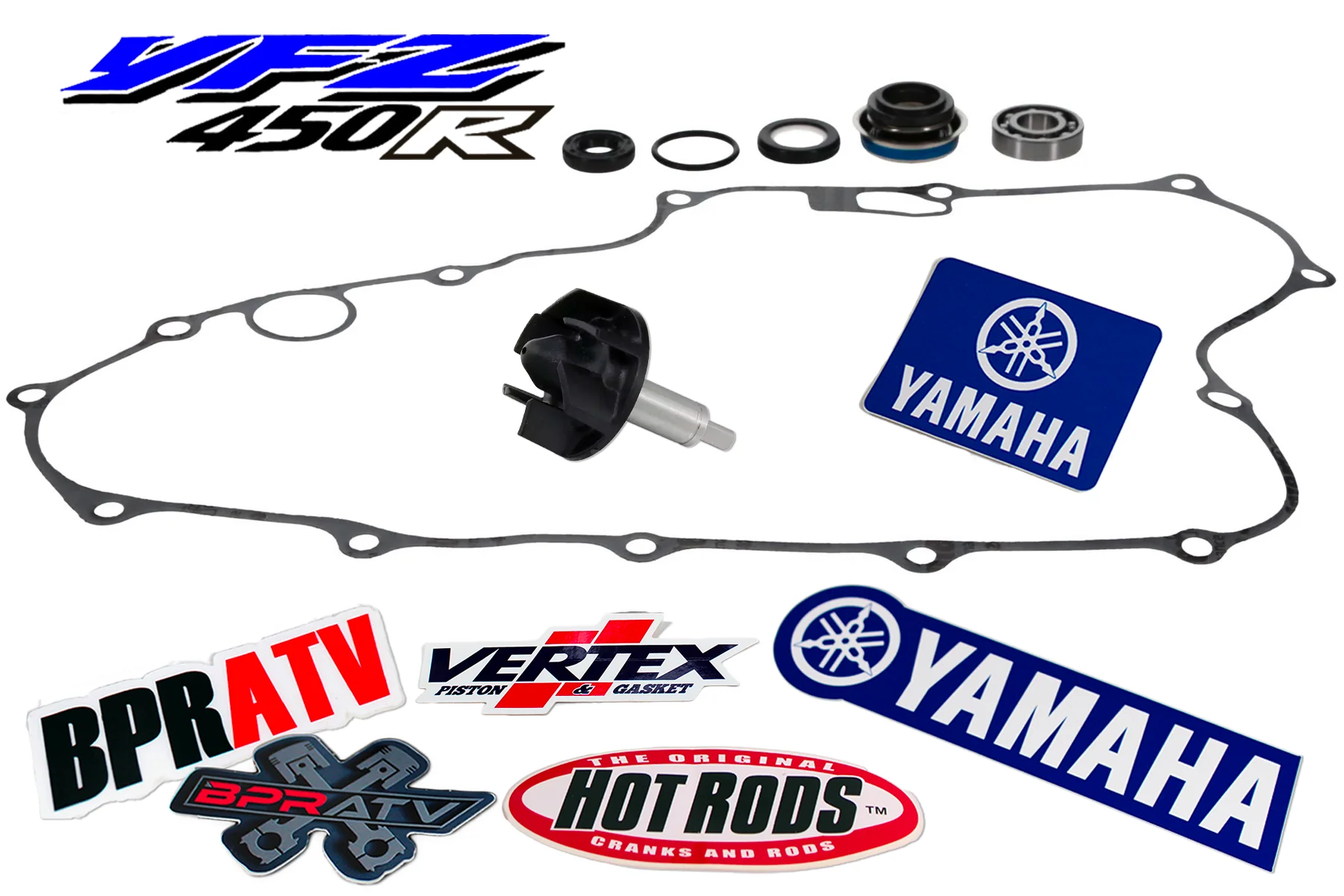 BPRATV Water Pump Rebuild Kit CNC Billet Impeller YFZ450R YFZ 450R/X Seal Gasket - Image 2