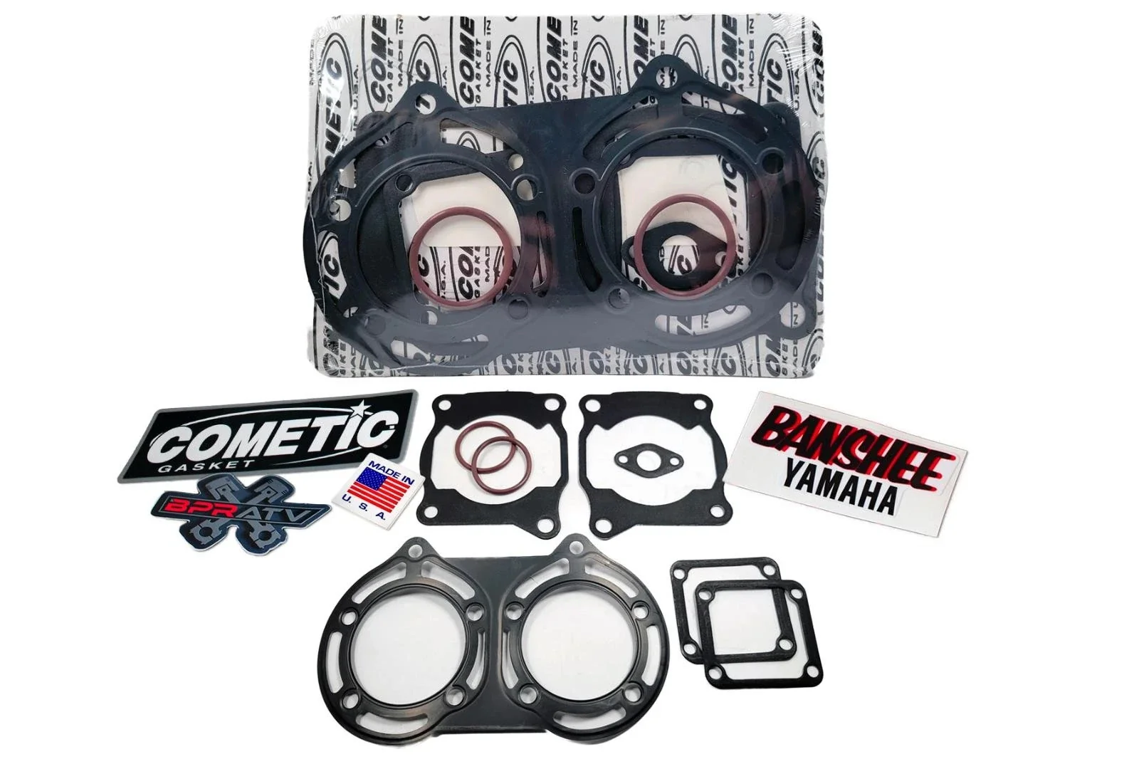 BPRATV Yamaha Banshee 350 64mm Top End Rebuild Kit ProX Pistons Bearings Cometic - Image 6