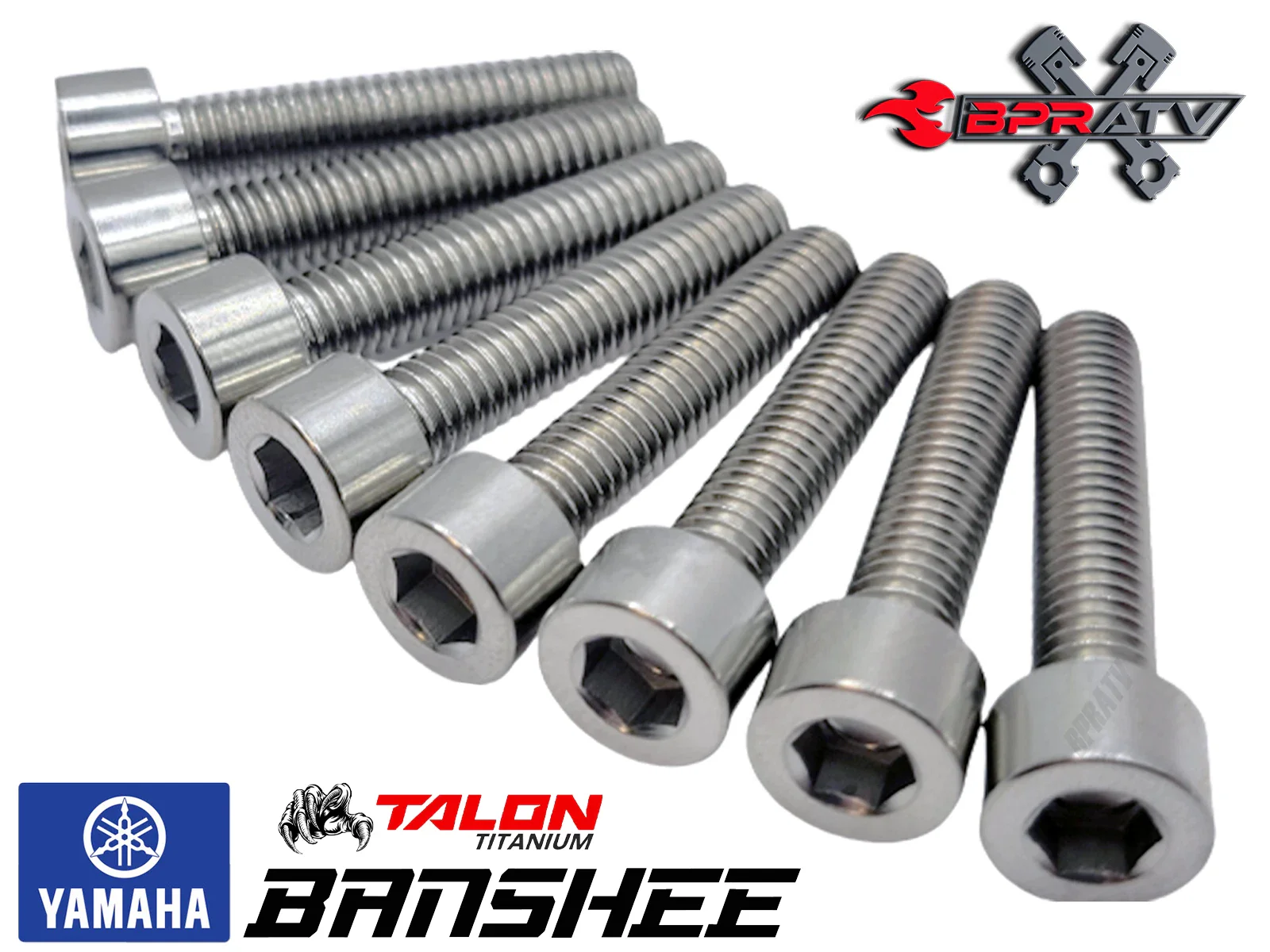 Yamaha Banshee 350 Side Cover Bolts Titanium Left & Right Engine Cover Bolt Kit! - Image 6