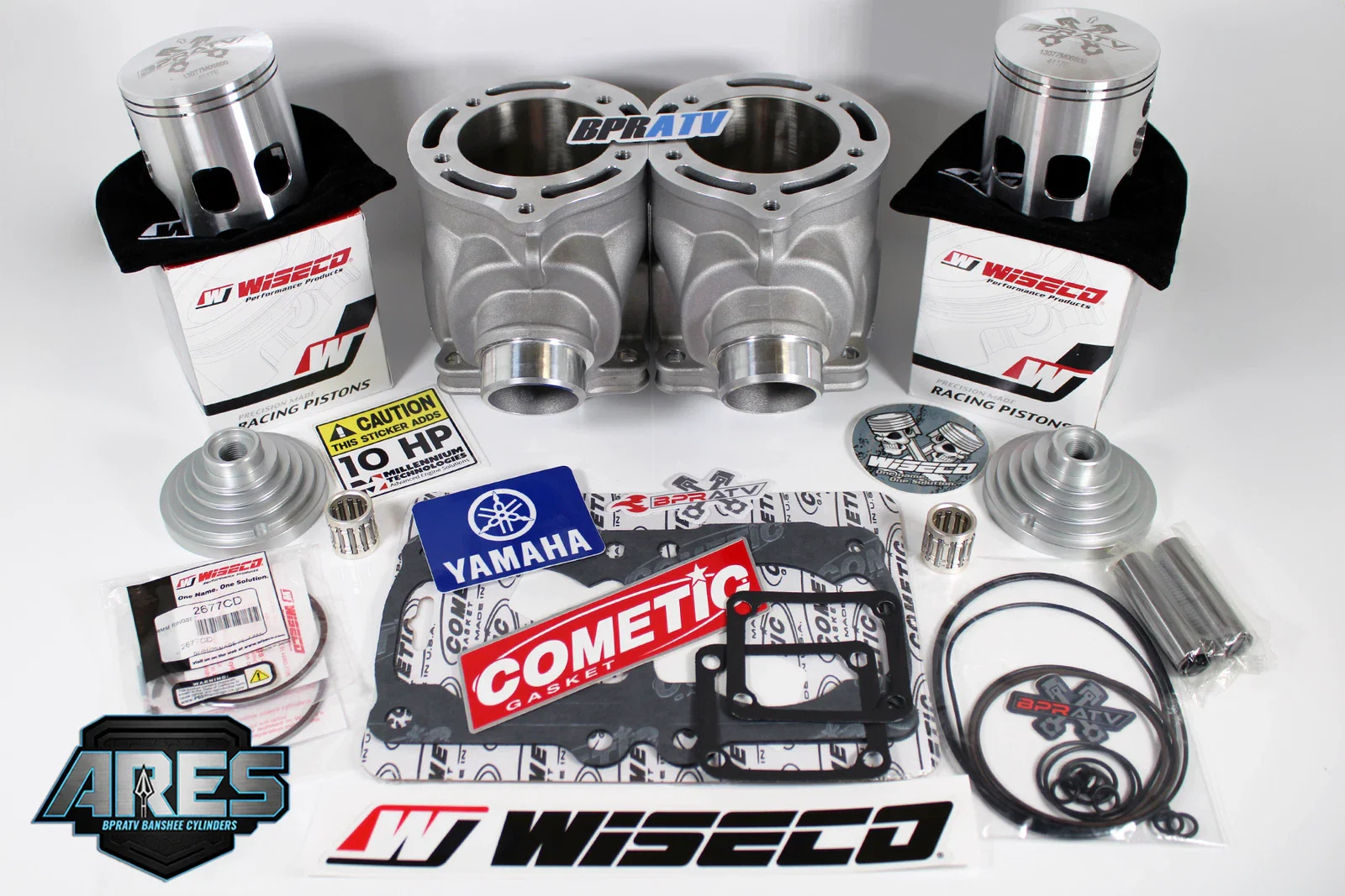 BPRATV Banshee 400cc ARES 68mm Athena Style Big Bore Kit Wiseco Pistons Hot Rods - Image 2