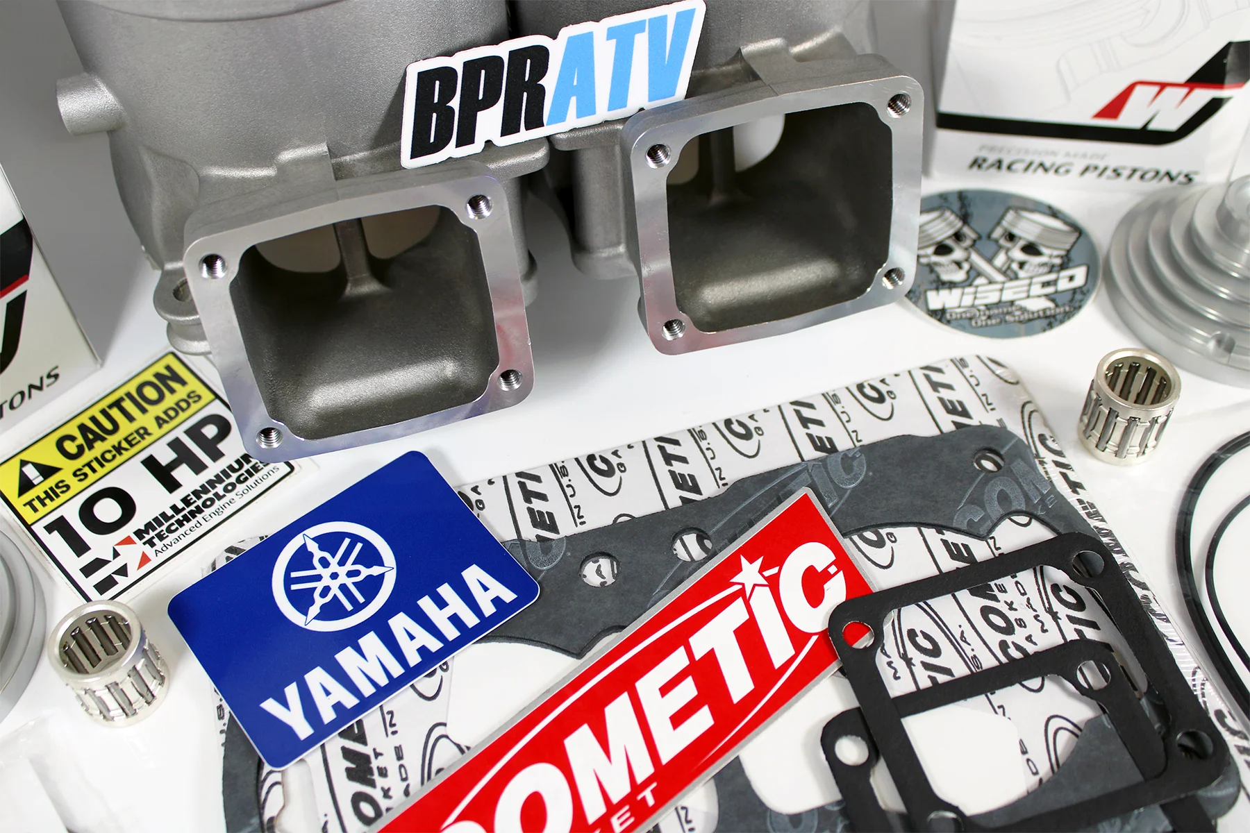 BPRATV Yamaha Banshee ARES Athena Style 400cc Cylinders Wiseco Pistons Domes Kit - Image 8