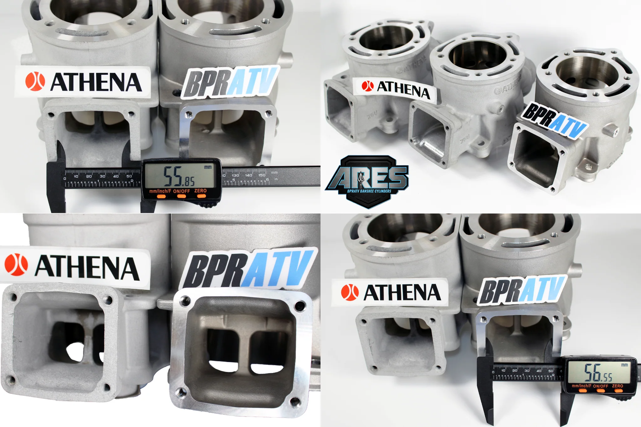 BPRATV Yamaha Banshee ARES Athena Style 400cc Cylinders Wiseco Pistons Domes Kit - Image 9